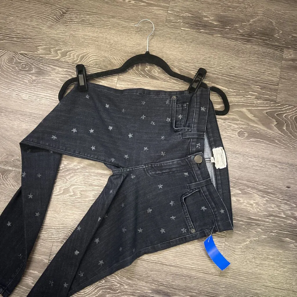 Current Elliott Star Print Dark Skinny JEANS 27