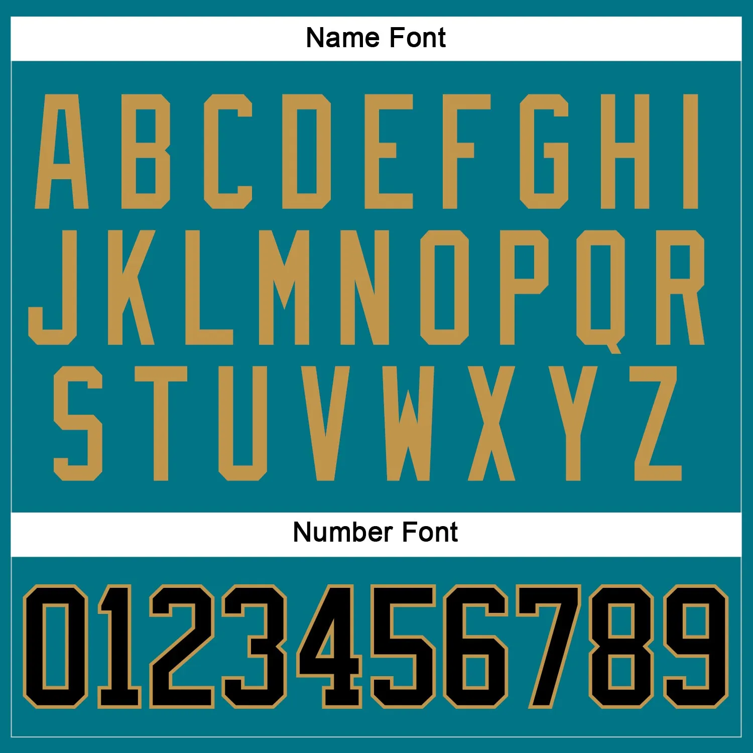Custom Teal Black-Old Gold Hockey Jersey