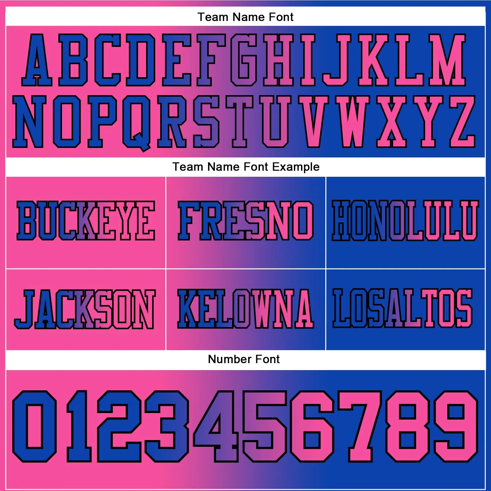 Custom Thunder Blue Pink-Black Mesh Authentic Gradient Fashion Football Jersey