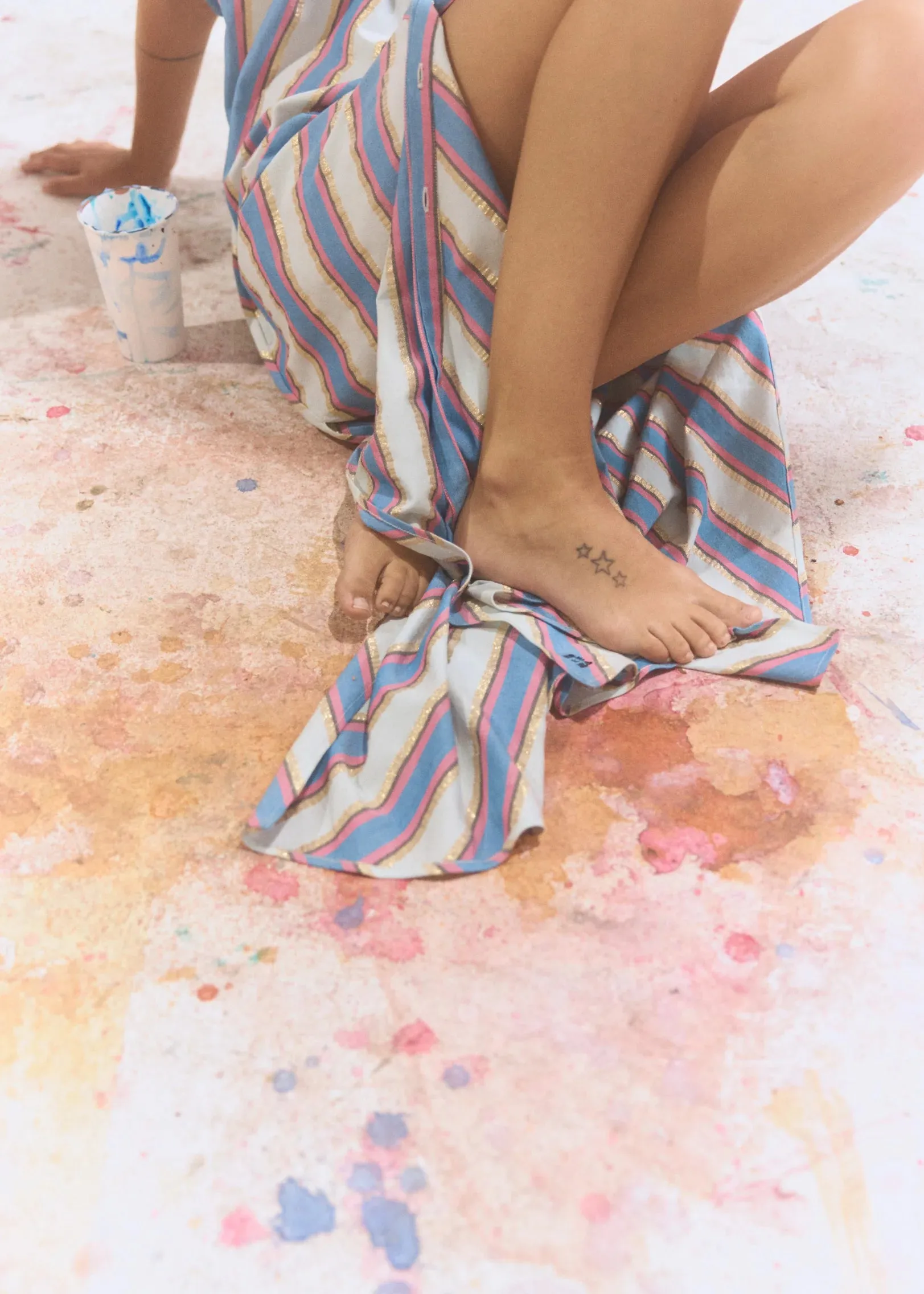 CYTHERA CAFTAN - MYKONOS STRIPE - ILIO NEMA