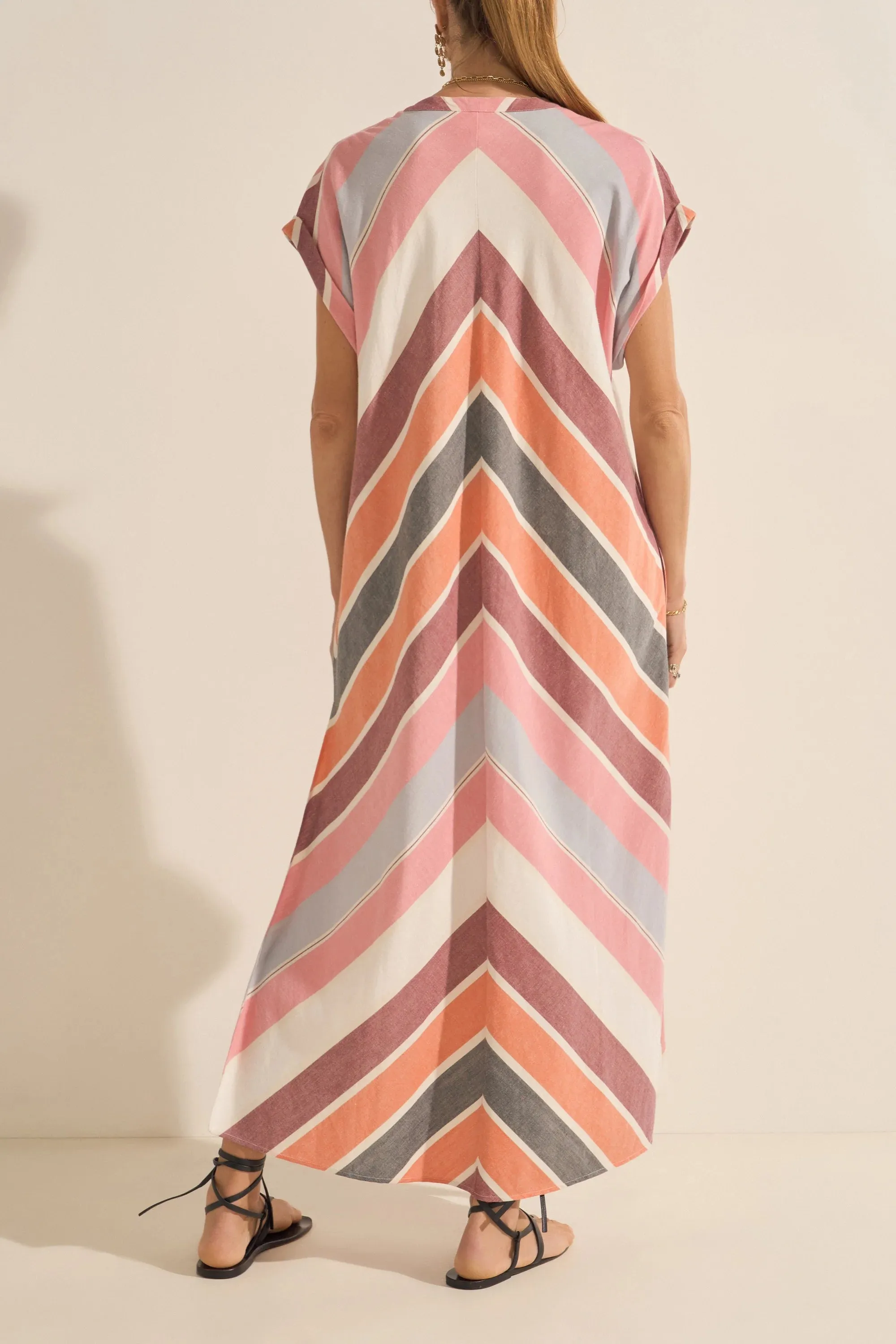 CYTHERA FIRA STRIPE CAFTAN - ILIO NEMA