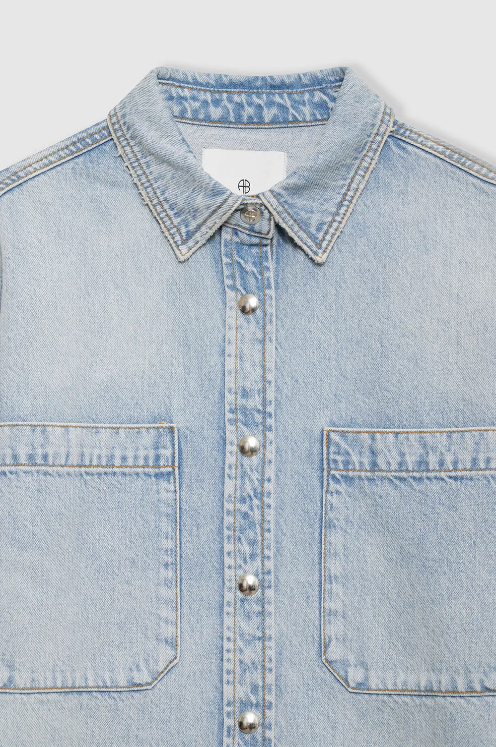 2025 Fashion Trends Dante Shirt - Bleached Blue -ANINE BING