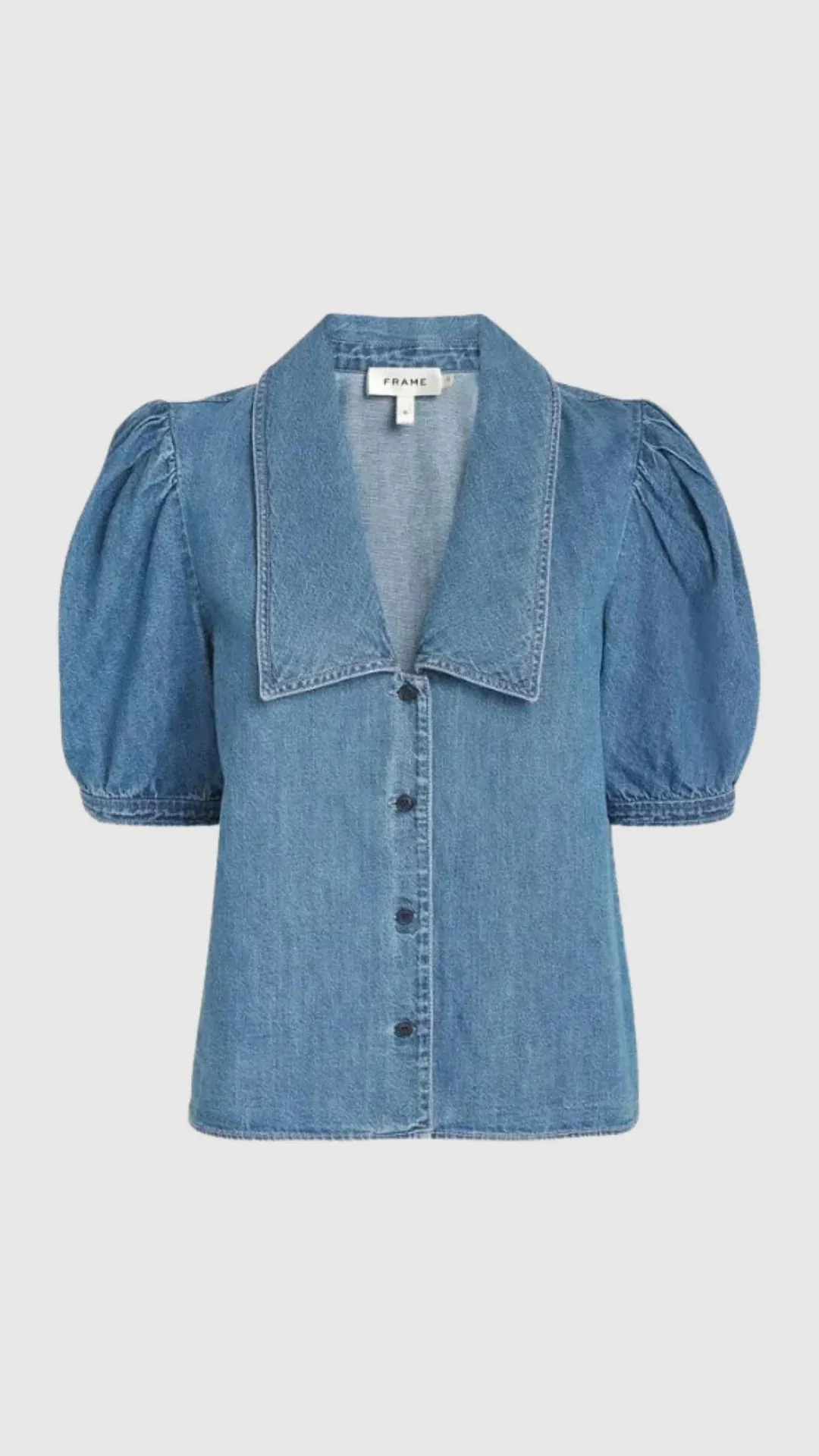 DENIM SAILOR BLOUSE - STARLET - FRAME DENIM
