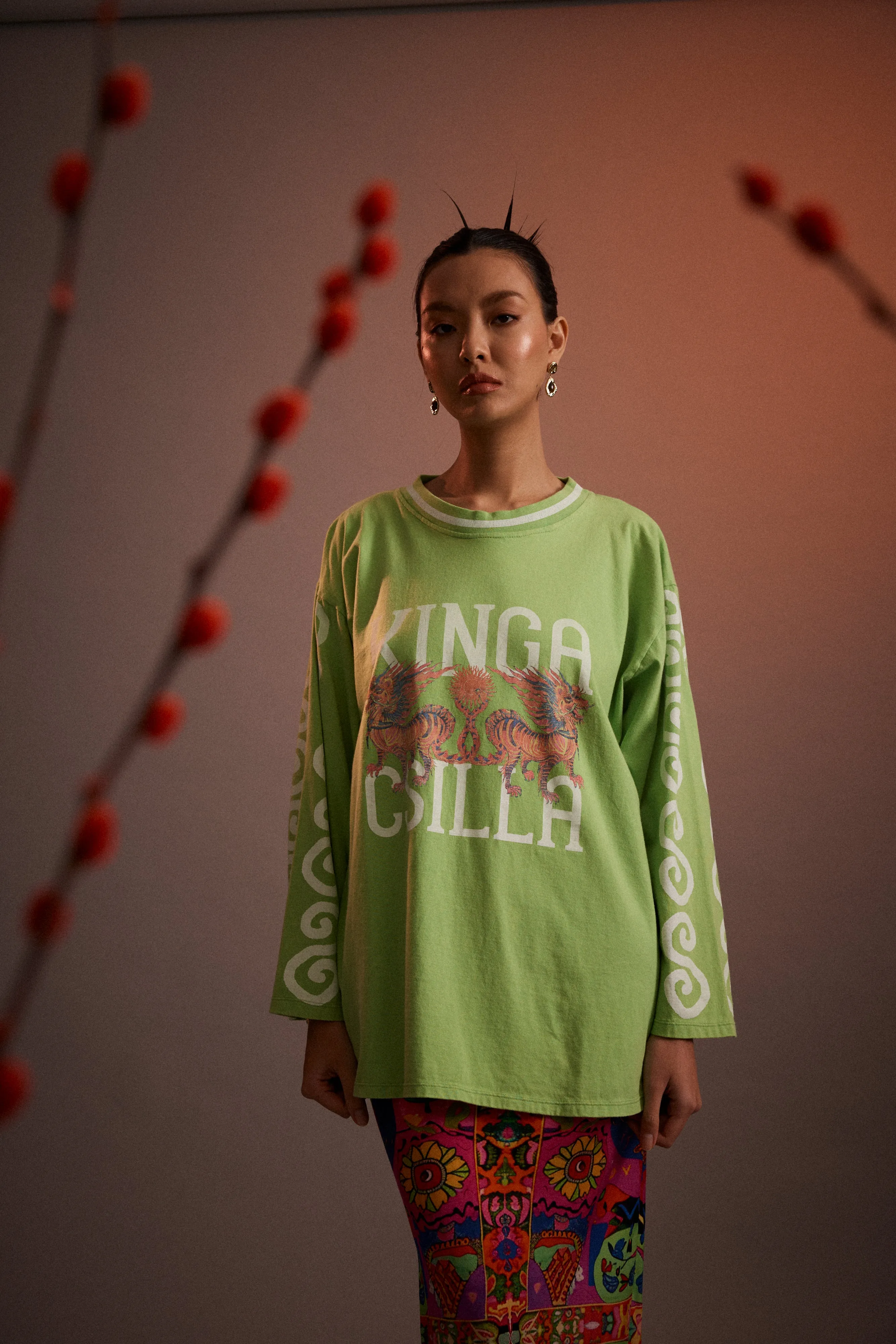 DESERTED DRAGON TOMMY L/S TEE - KINGA CSILLA