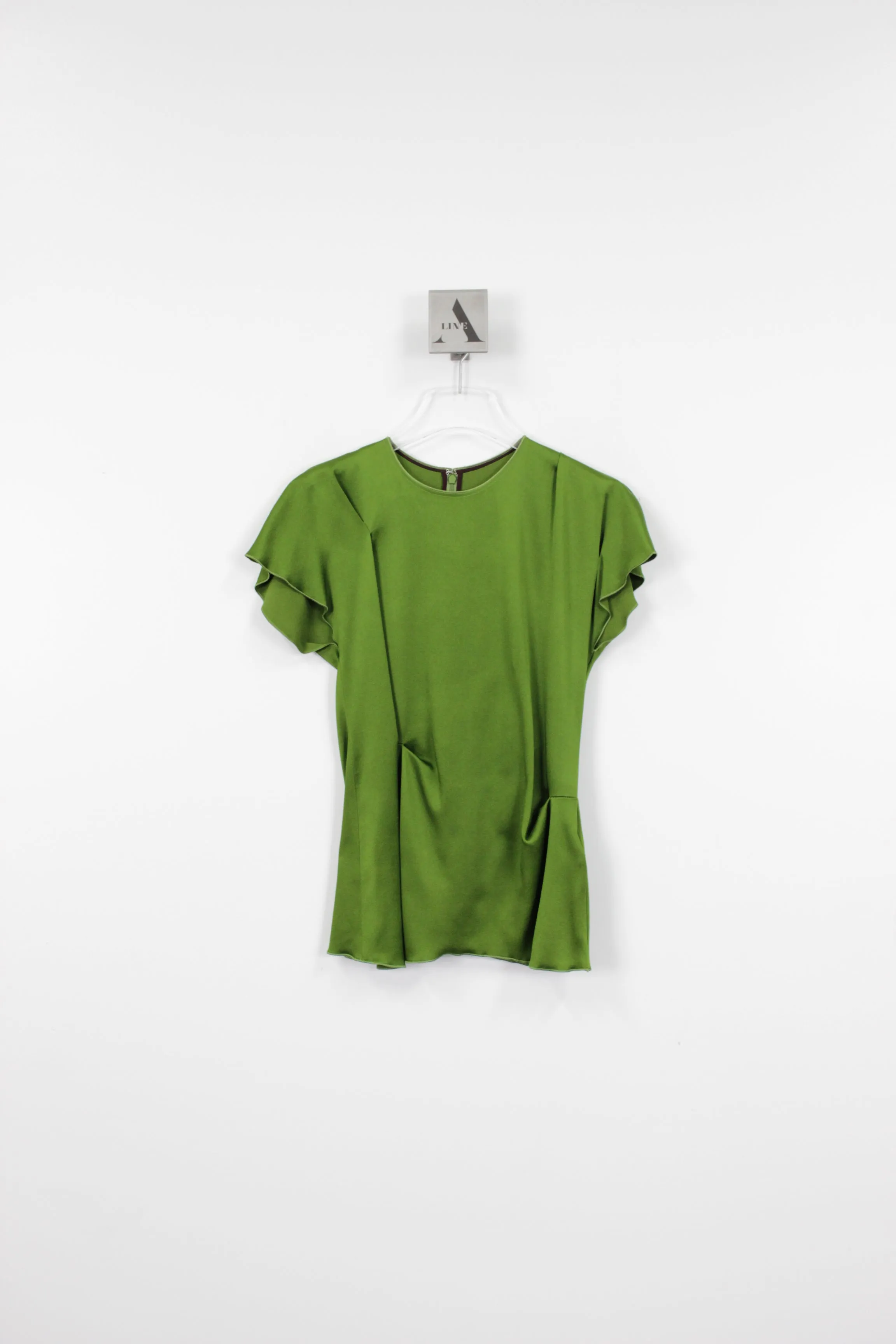 DRAPED PLEAT DETAIL TOP