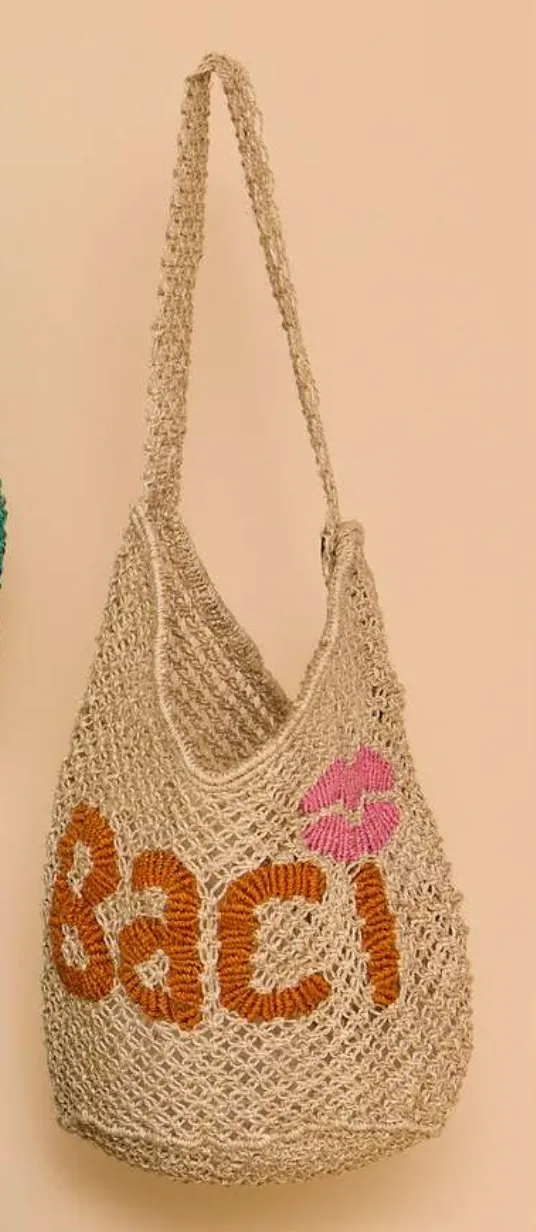 DRUSILLA BAG  BACI -  NATURAL/ORANGE/ROSE - THE JACKSONS