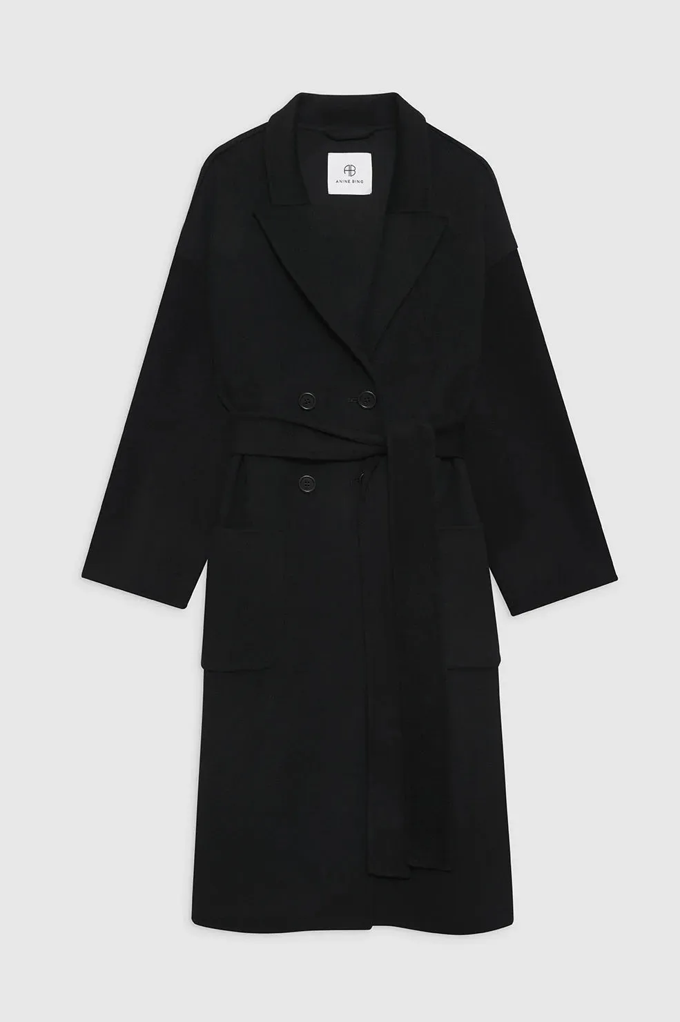 Dylan Coat - Black Cashmere Blend -ANINE BING