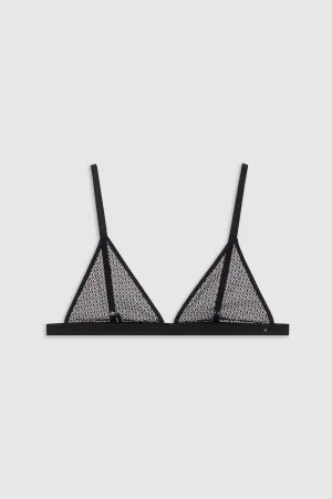 Eldra Bralette - Black Geometric Lace -ANINE BING