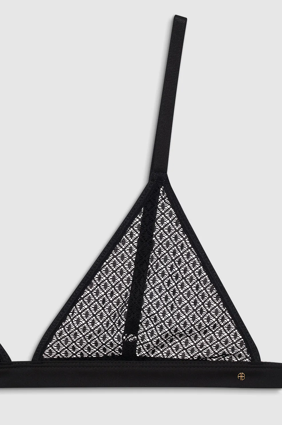 Eldra Bralette - Black Geometric Lace -ANINE BING