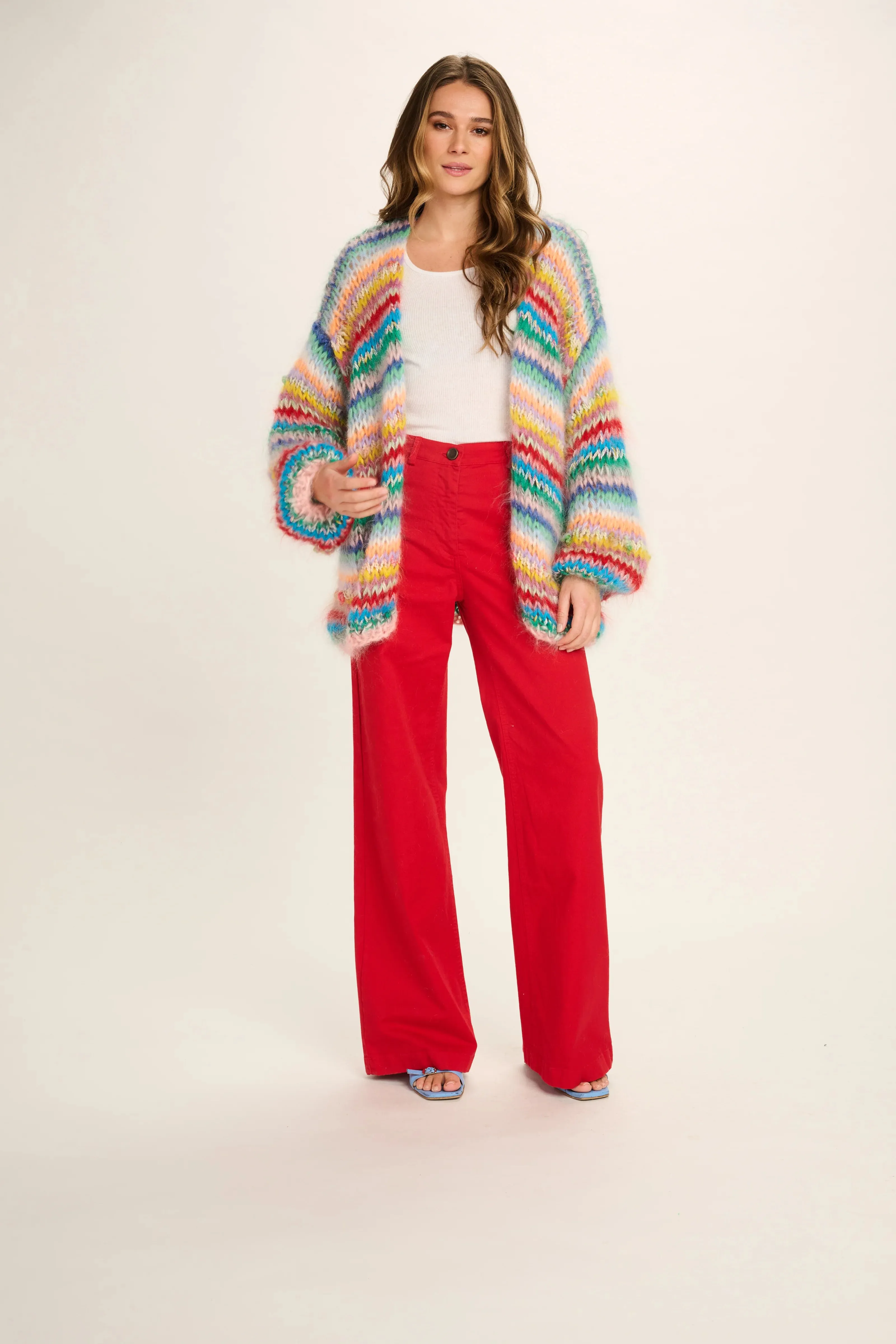 ELOISE MOHAIR CARDIGAN SHORT - MULTICOLOUR - LES TRICOTS D'O