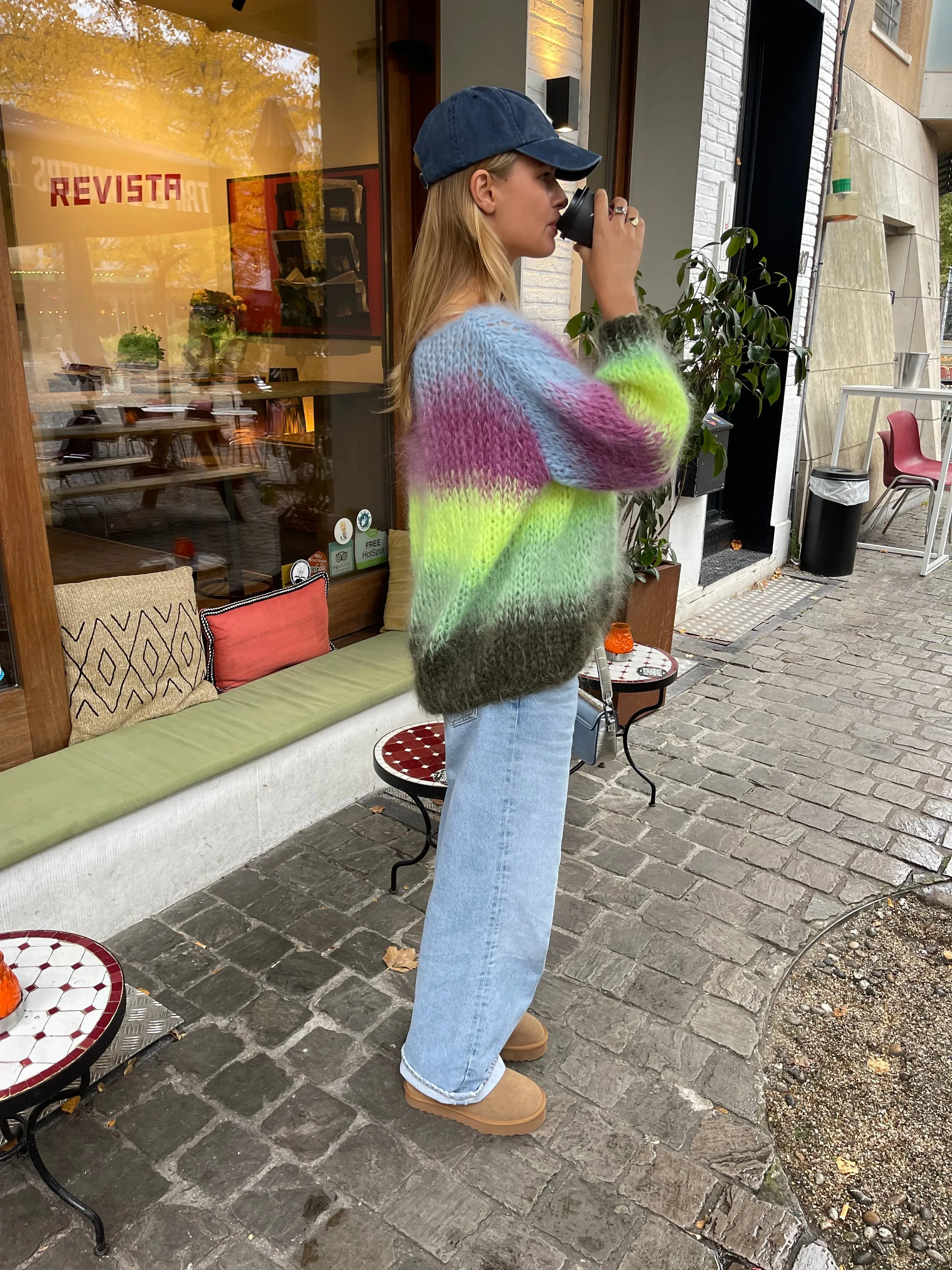 ESMEE MOHAIR PULLOVER - FLURO MULTICOLOUR - LES TRICOTS D'O