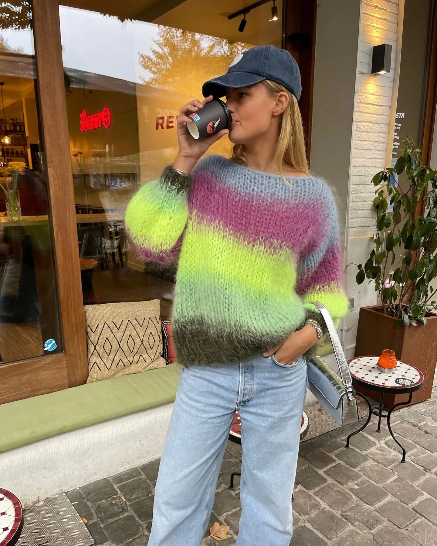 ESMEE MOHAIR PULLOVER - FLURO MULTICOLOUR - LES TRICOTS D'O