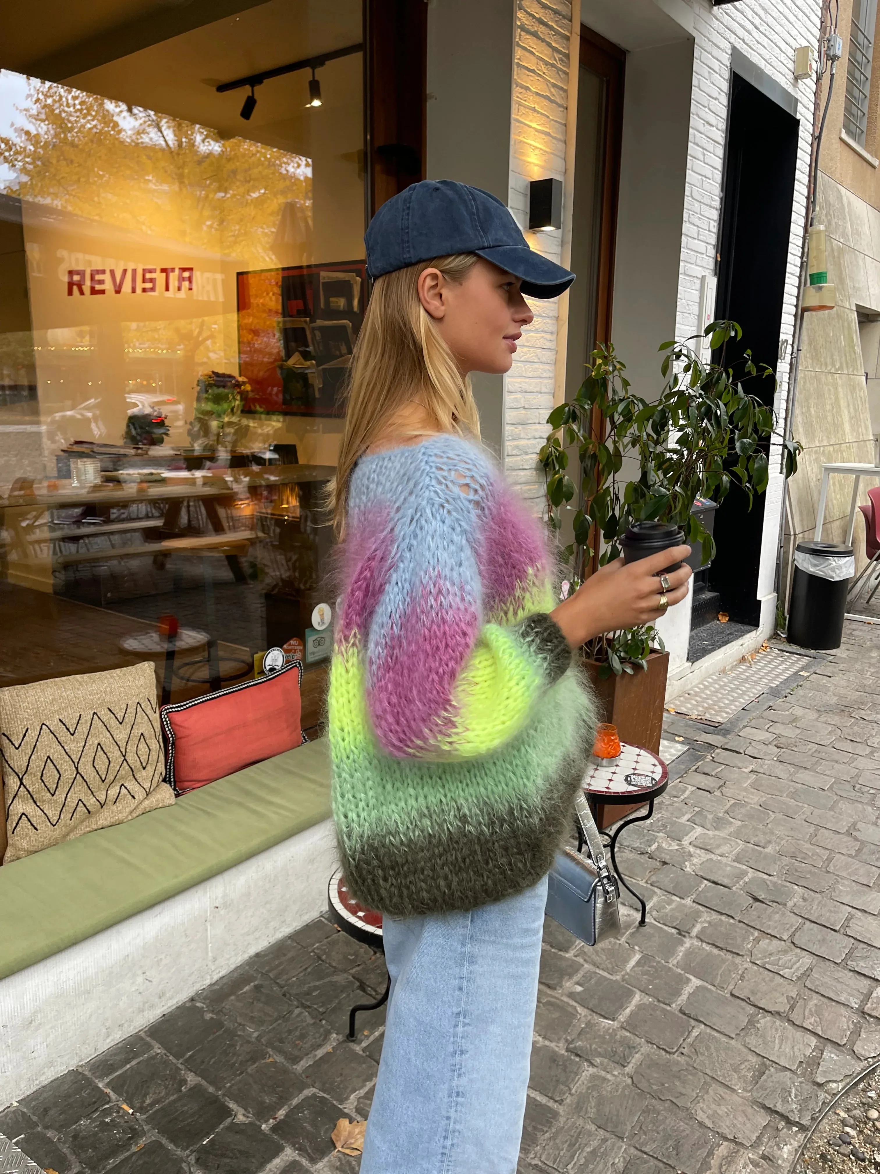 ESMEE MOHAIR PULLOVER - FLURO MULTICOLOUR - LES TRICOTS D'O