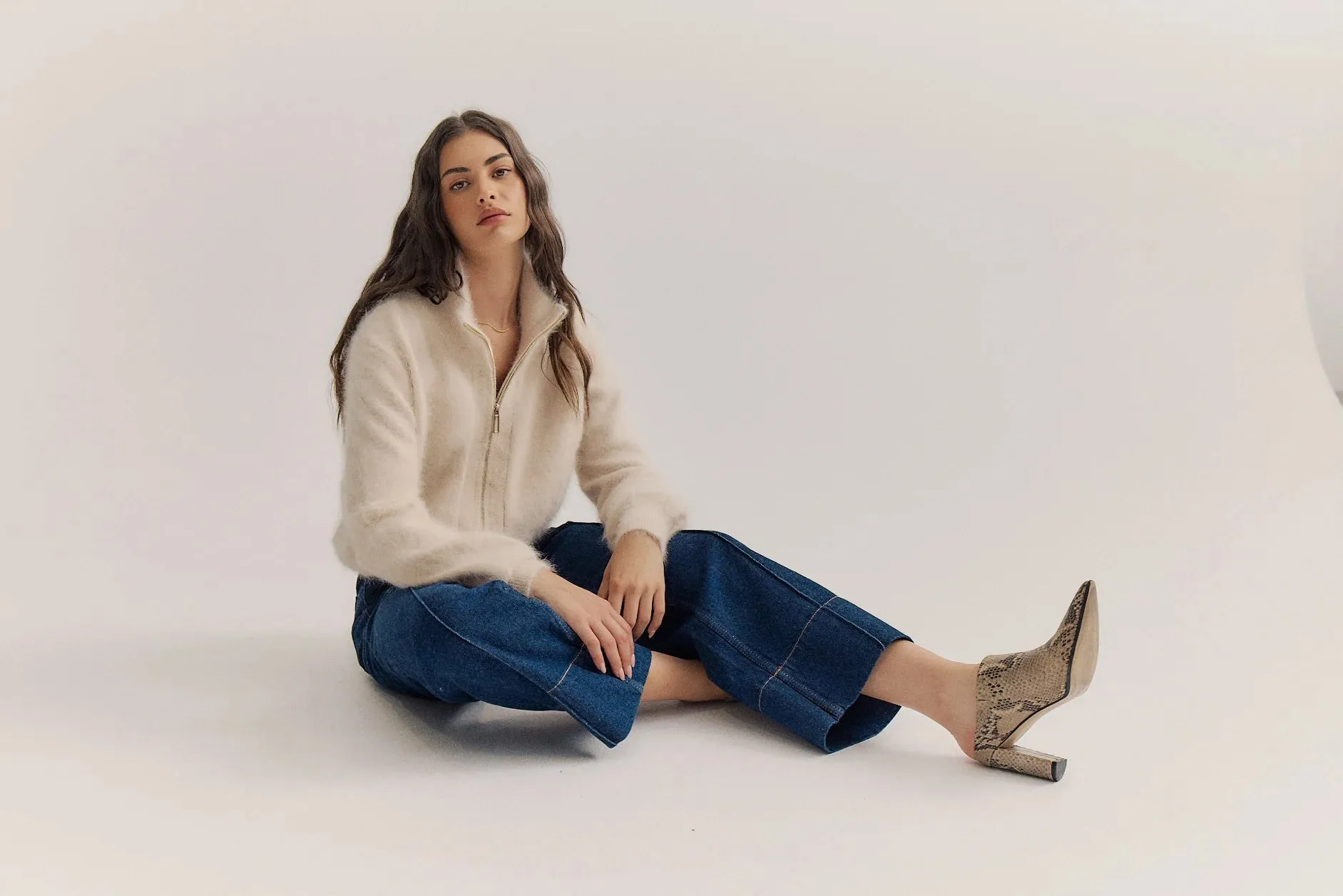 FELIX ZIP CASHMERE CARDIGAN - OATMEAL - WORLD OF NOMADS