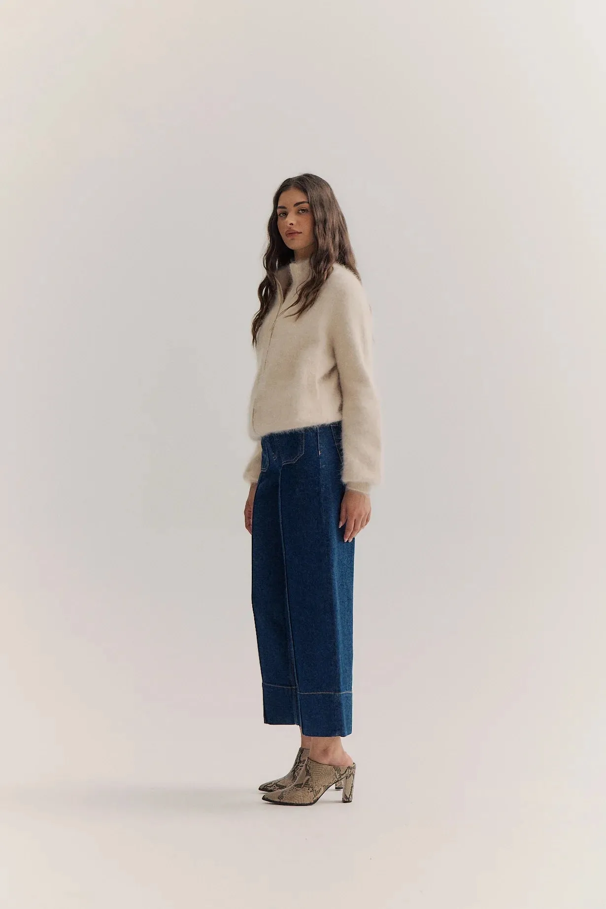 FELIX ZIP CASHMERE CARDIGAN - OATMEAL - WORLD OF NOMADS