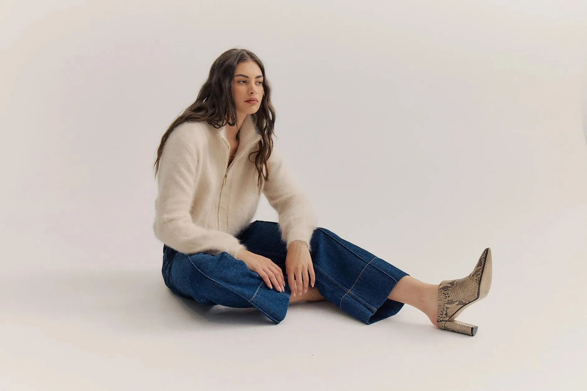 FELIX ZIP CASHMERE CARDIGAN - OATMEAL - WORLD OF NOMADS