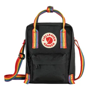 Final Few Fjallraven Kanken Rainbow Sling Black-Rainbow Pattern  Limited Release!