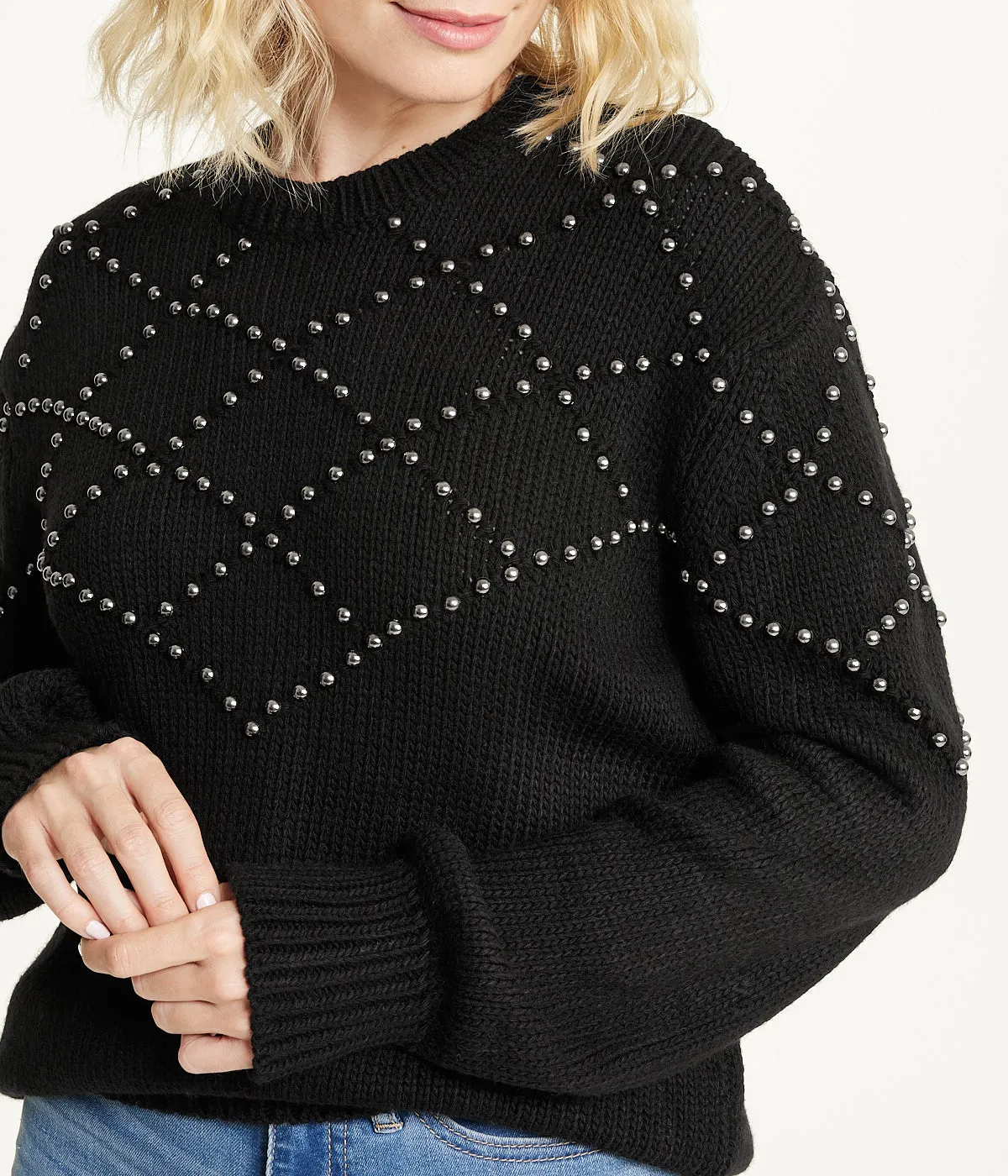 Flash Sale! Embellished Pattern Pullover  Limited Release!