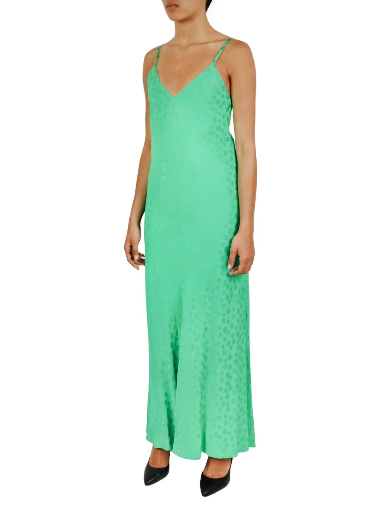 Flash Sale Tonal Patterned Charmeuse Dress  Today Only!