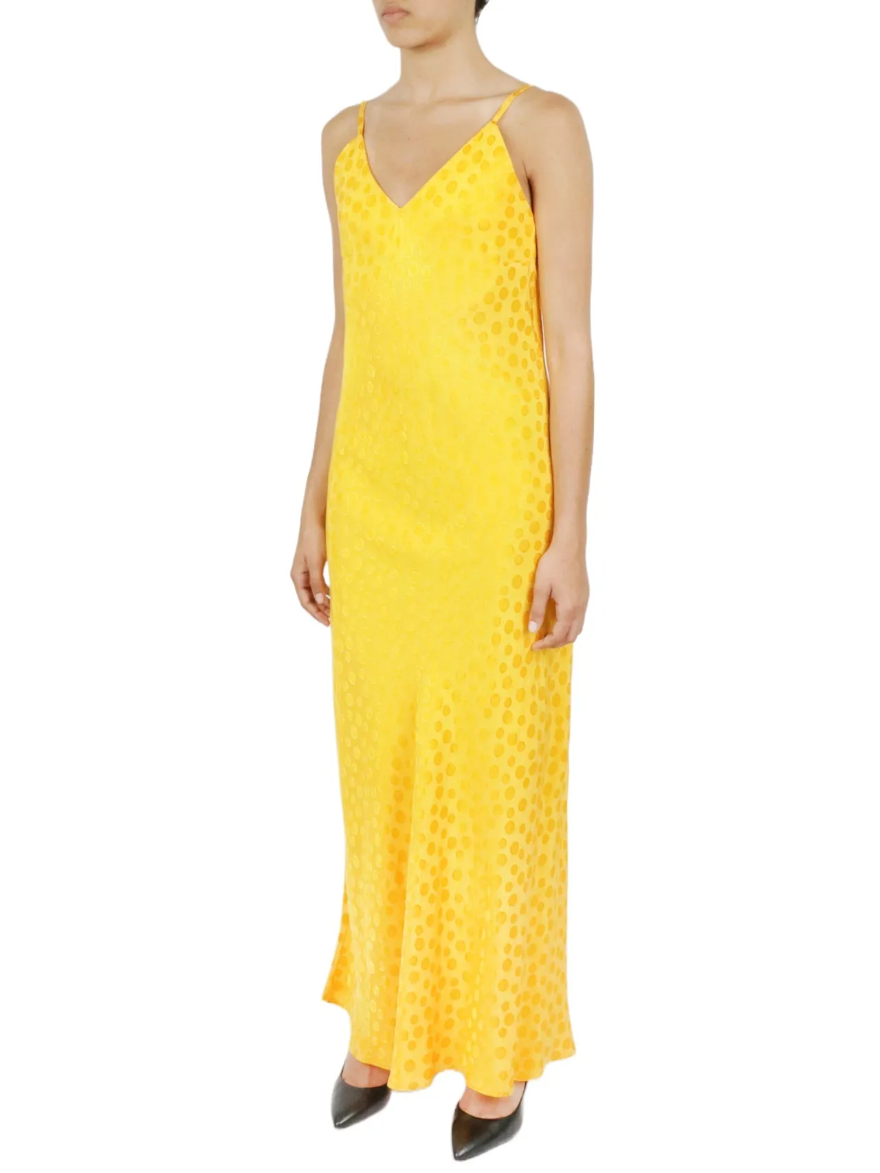 Flash Sale Tonal Patterned Charmeuse Dress  Today Only!