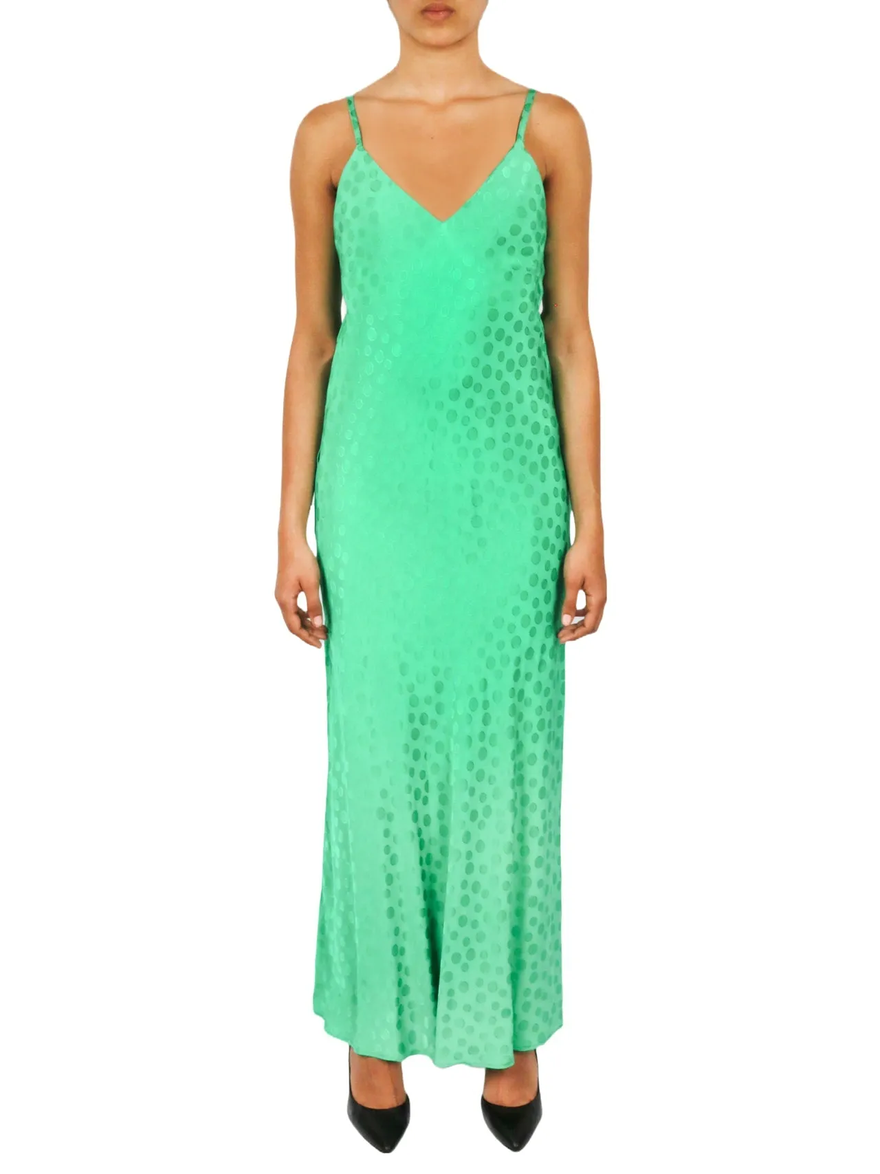 Flash Sale Tonal Patterned Charmeuse Dress  Today Only!