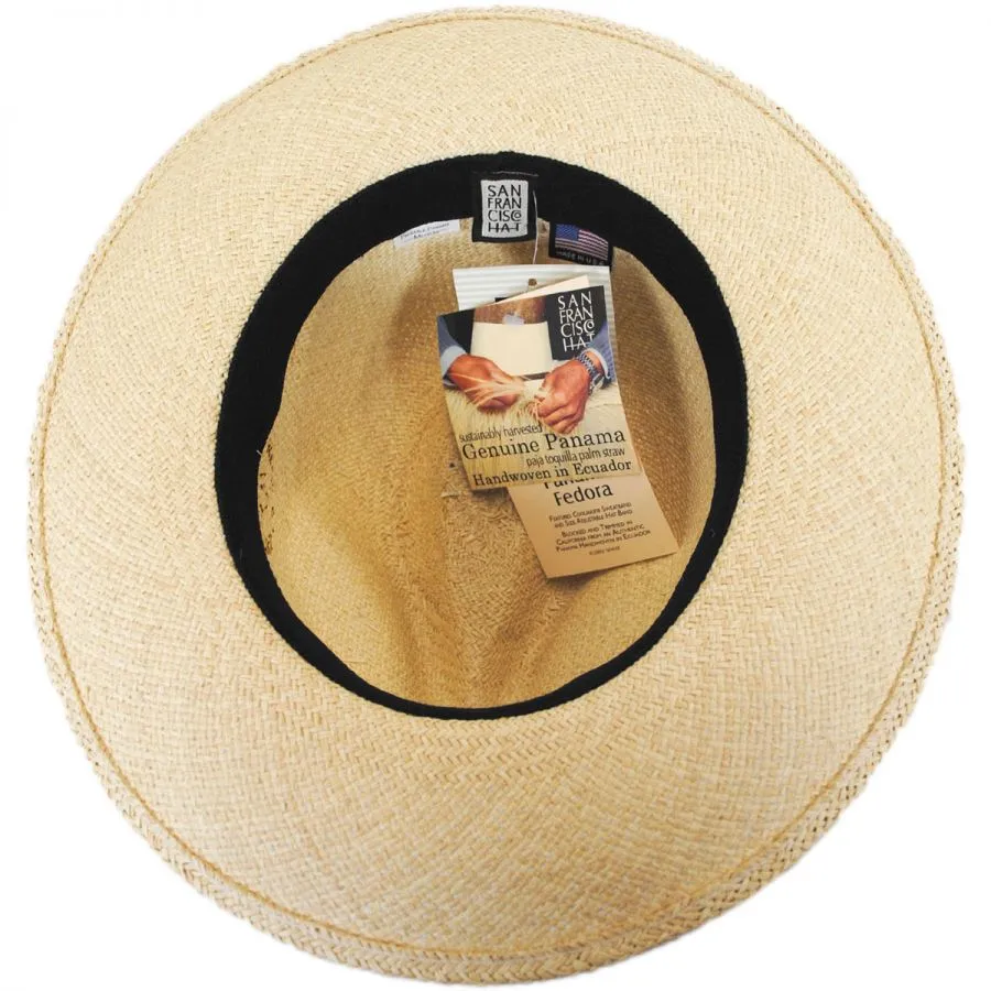 FOLDING FEDORA - NATURAL - SAN FRANCISCO HAT COMPANY