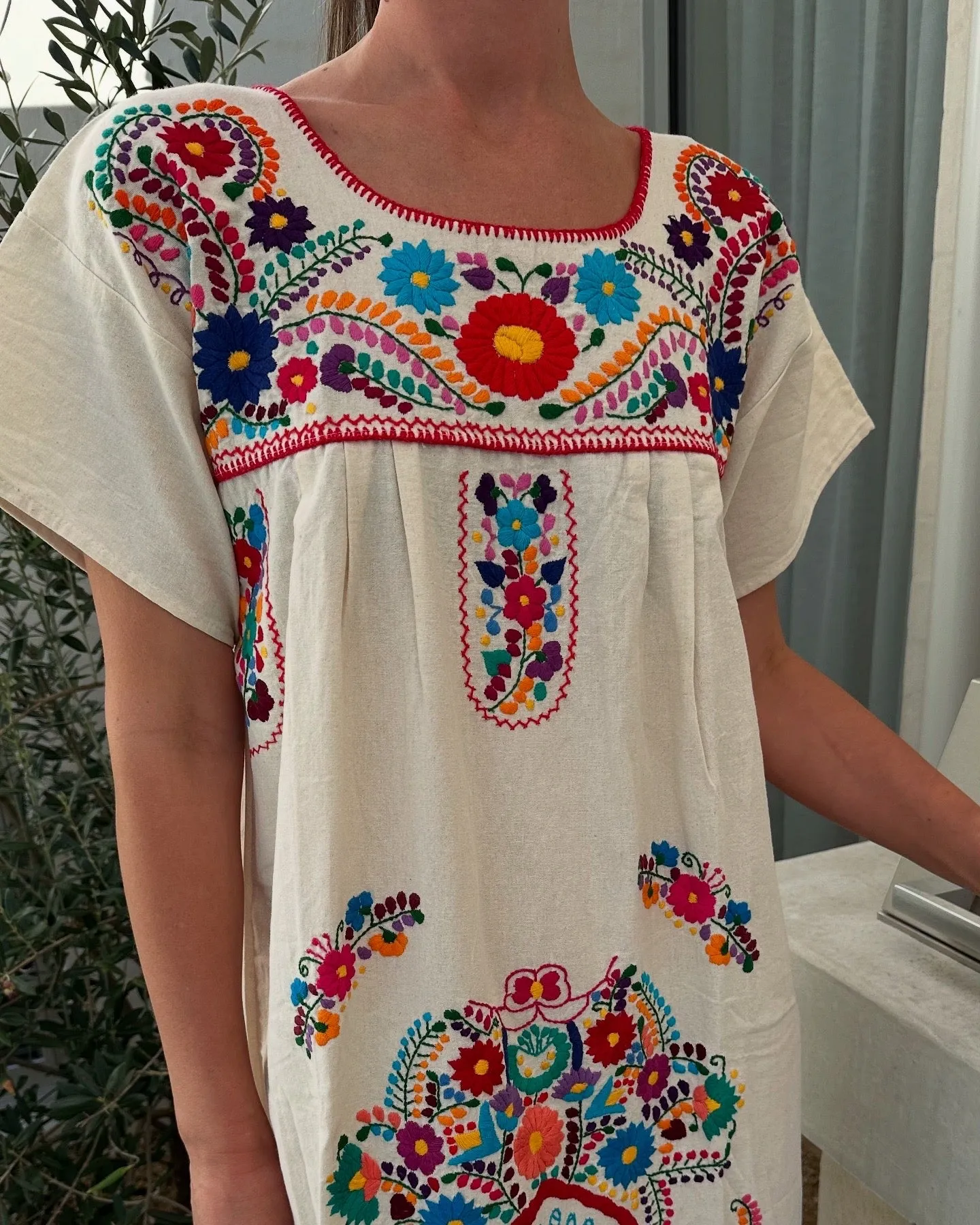 FRIDA DRESSS - CREAM / MULTI - LAS NINAS