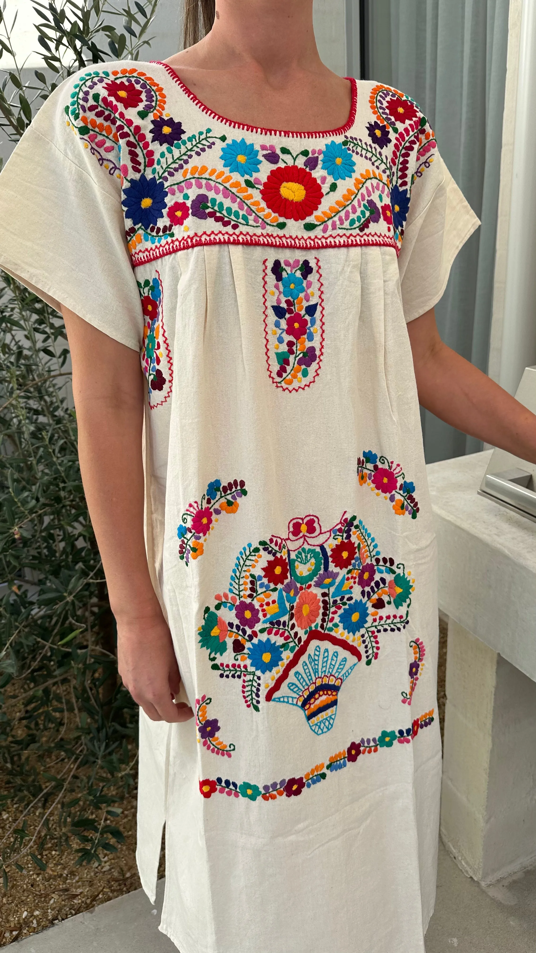 FRIDA DRESSS - CREAM / MULTI - LAS NINAS