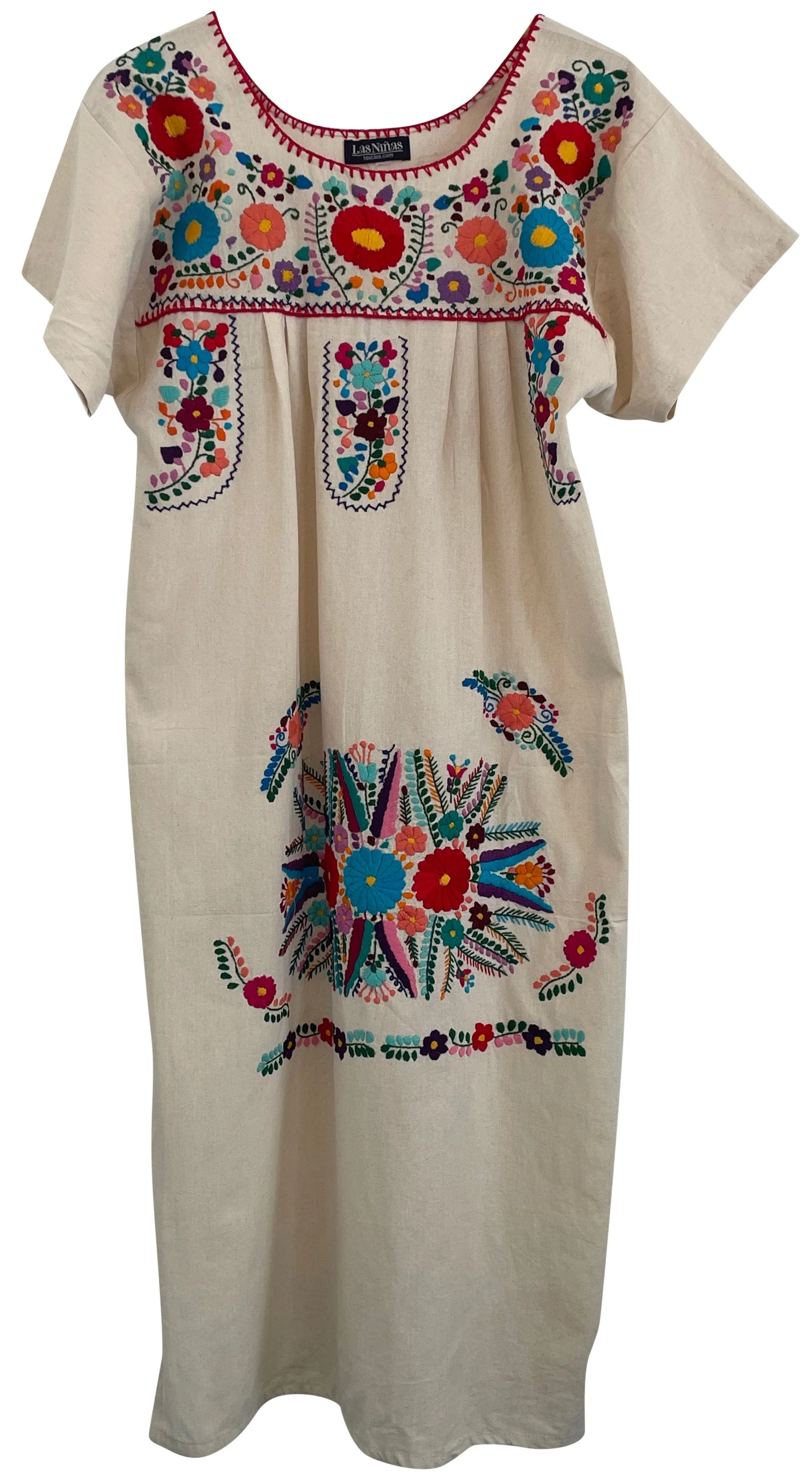 FRIDA DRESSS - CREAM / MULTI - LAS NINAS
