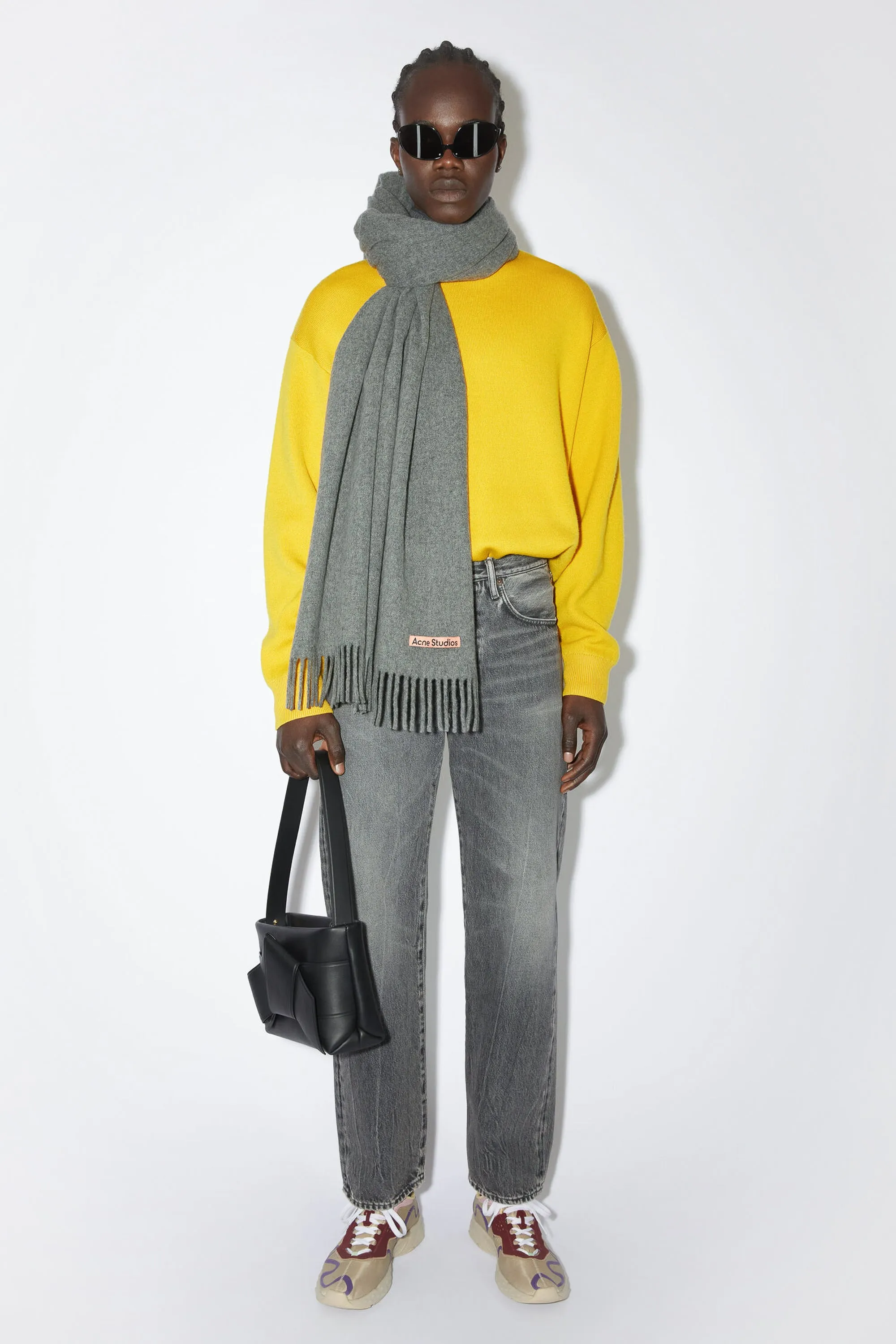 Fringe Wool Scarf 217