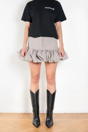 Gathered Hem Skirt