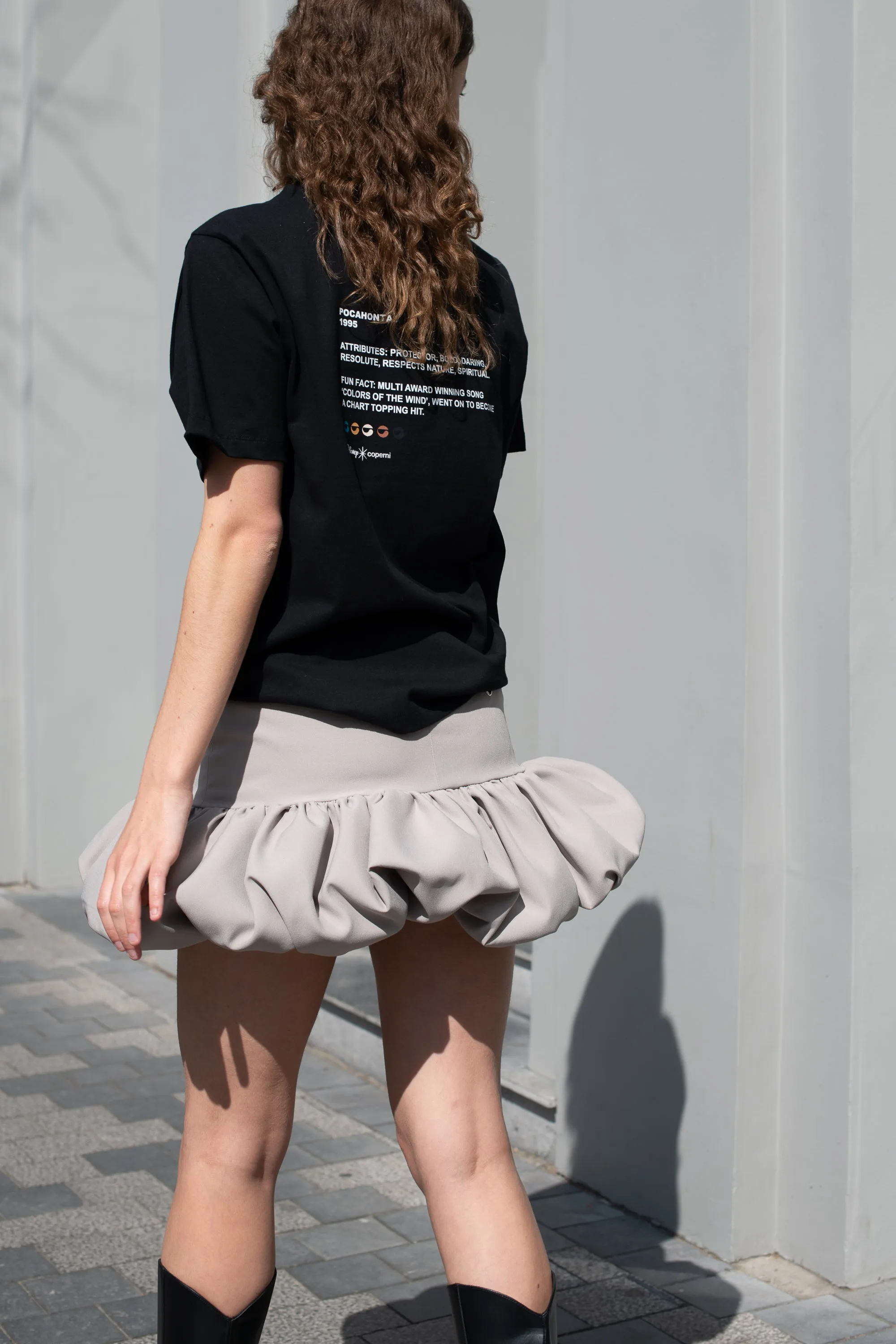 Gathered Hem Skirt