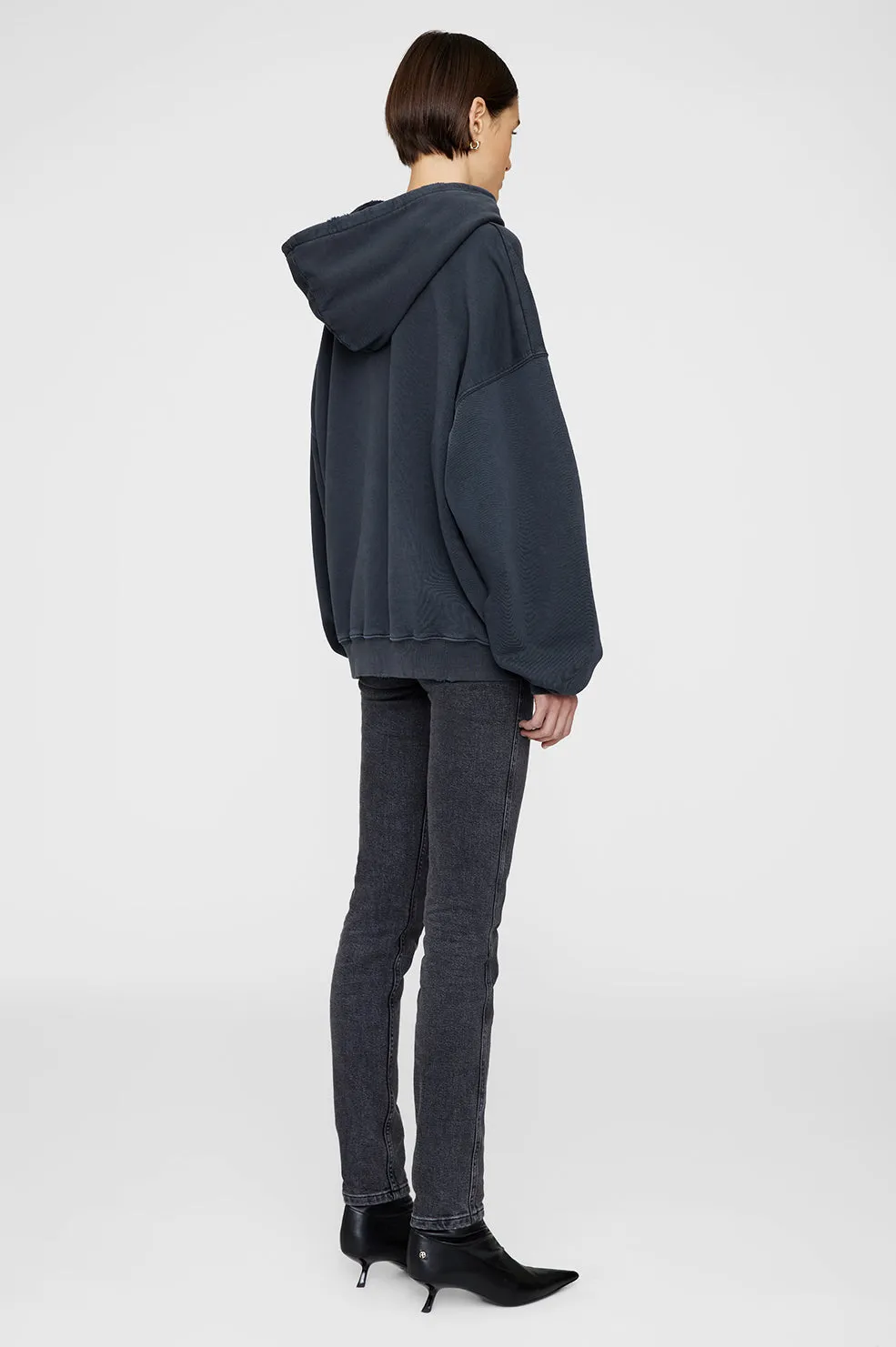 Harvey Sweatshirt - Dark Washed Black -ANINE BING