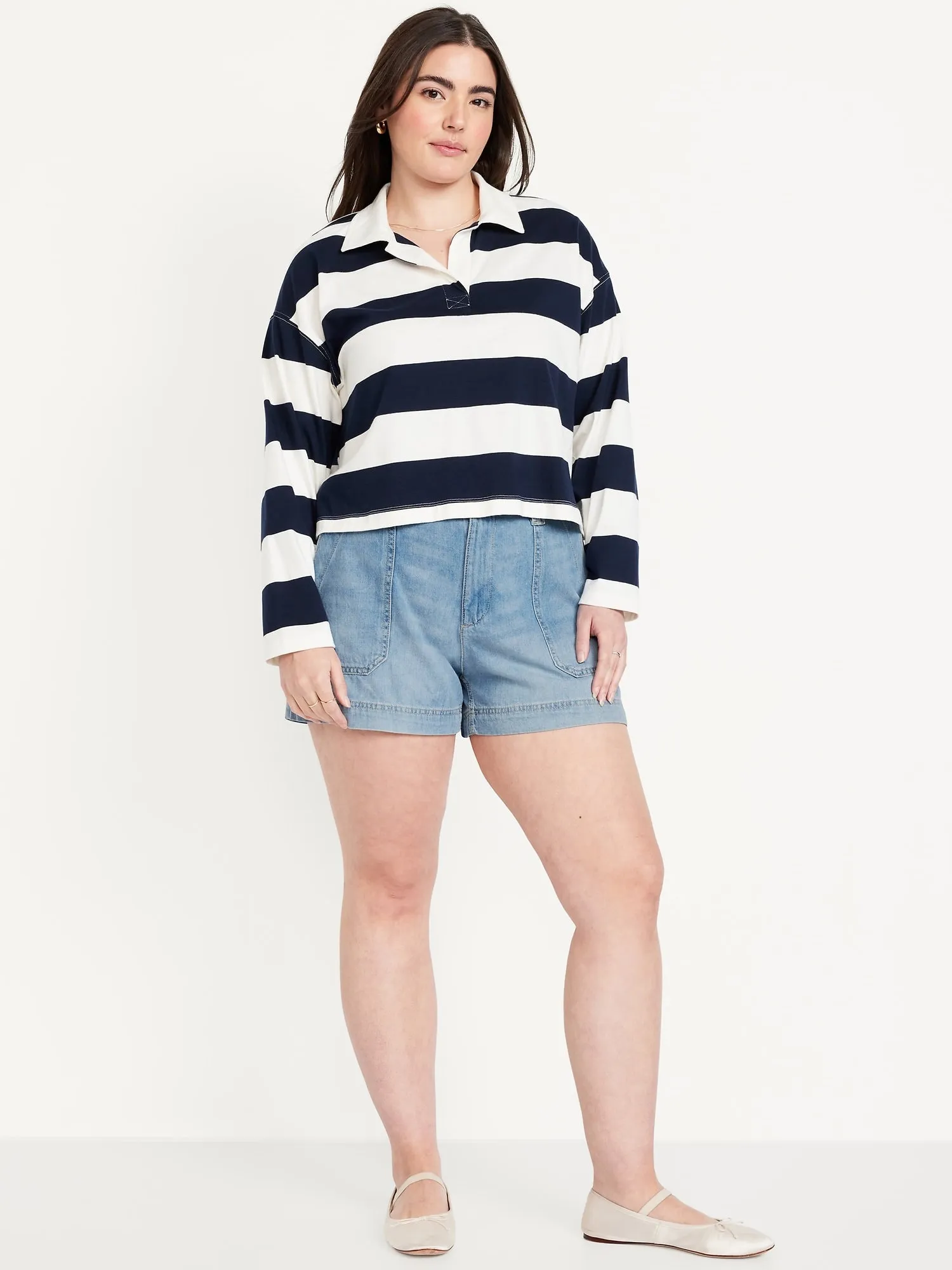 High-Waisted OGC Chino Shorts -- 3.5-inch inseam