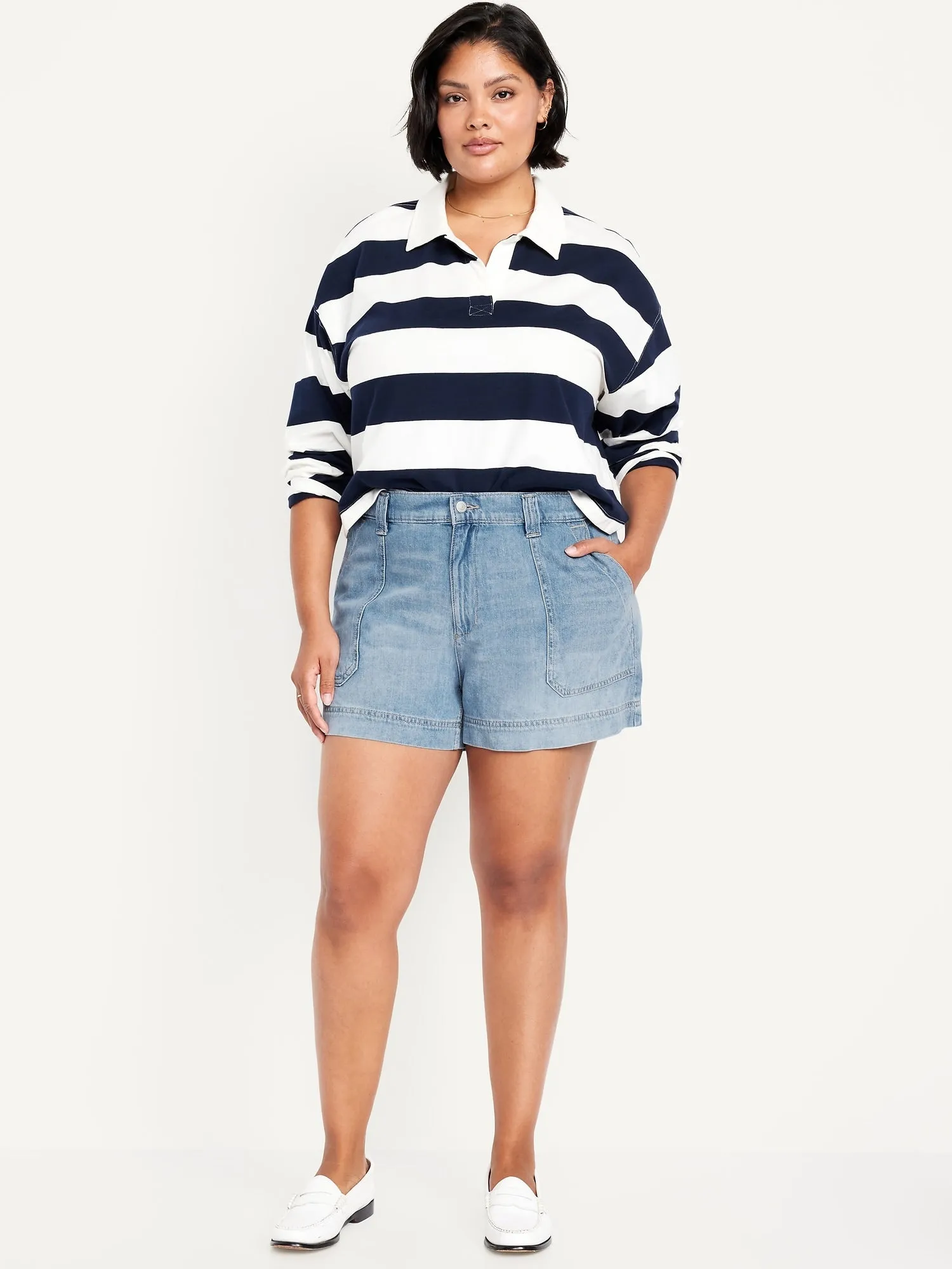 High-Waisted OGC Chino Shorts -- 3.5-inch inseam