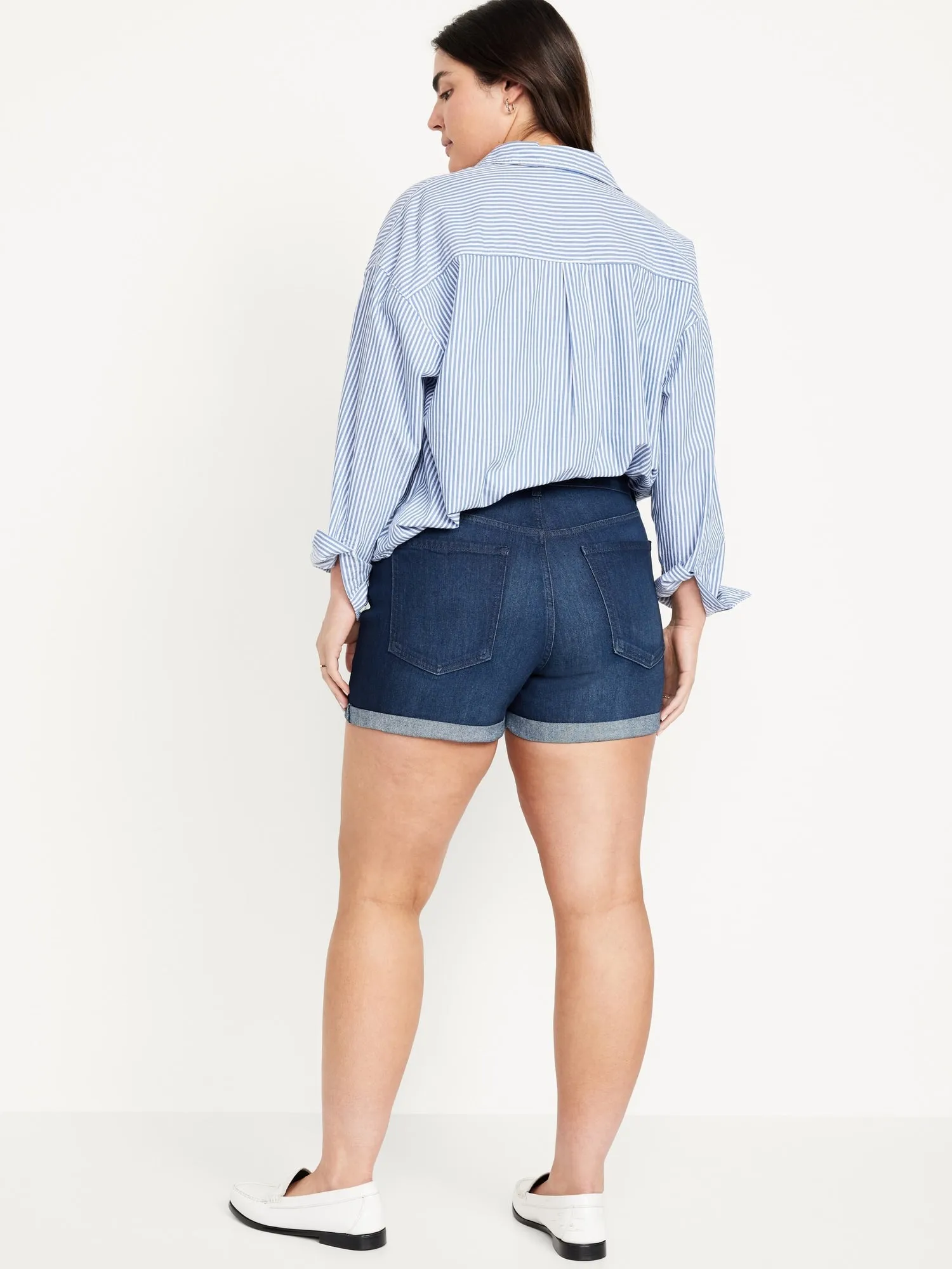 High-Waisted Wow Jean Shorts -- 3-inch inseam