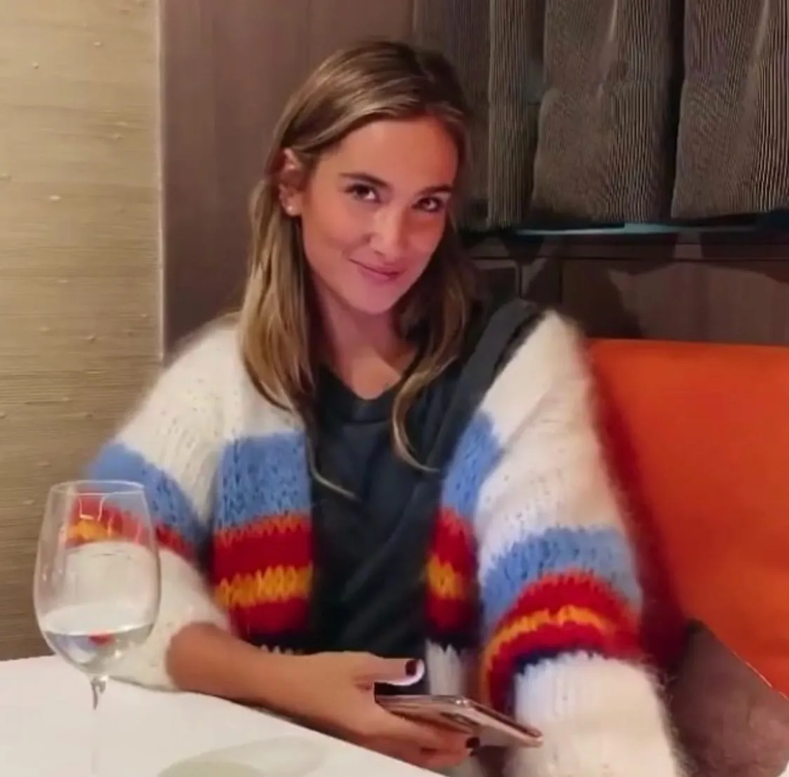 HOGAN MOHAIR CARDIGAN - WHITE BLUE RED YELLOW - LES TRICOTS D'O