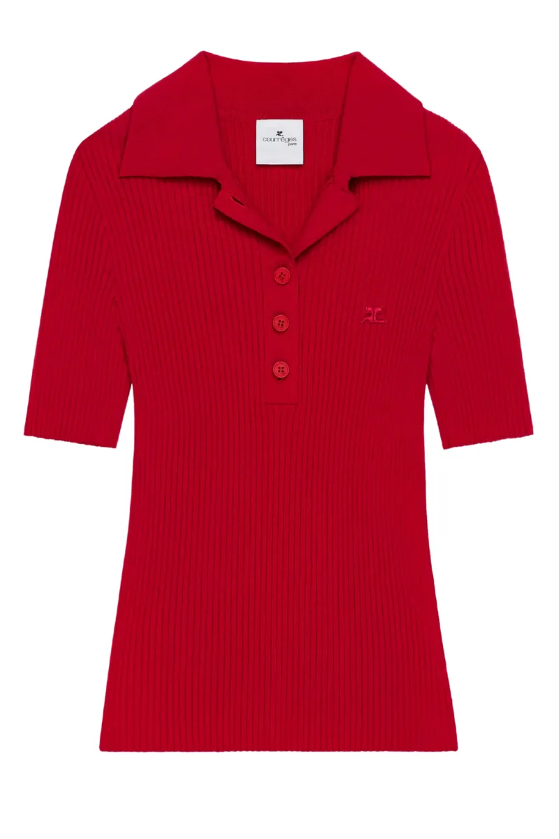 Iconic Rib Knit Polo