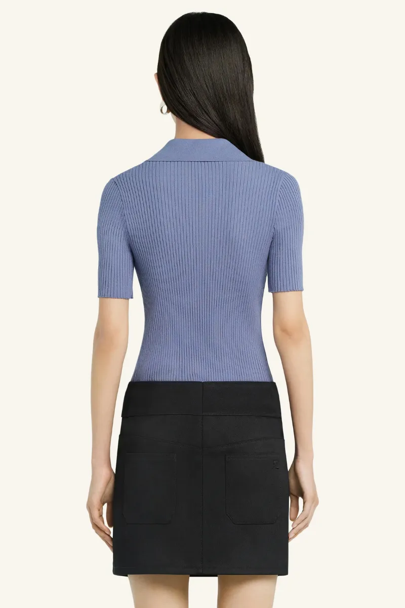 Iconic Rib Knit Polo