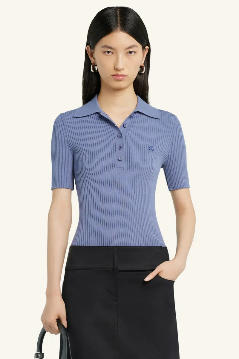 Iconic Rib Knit Polo