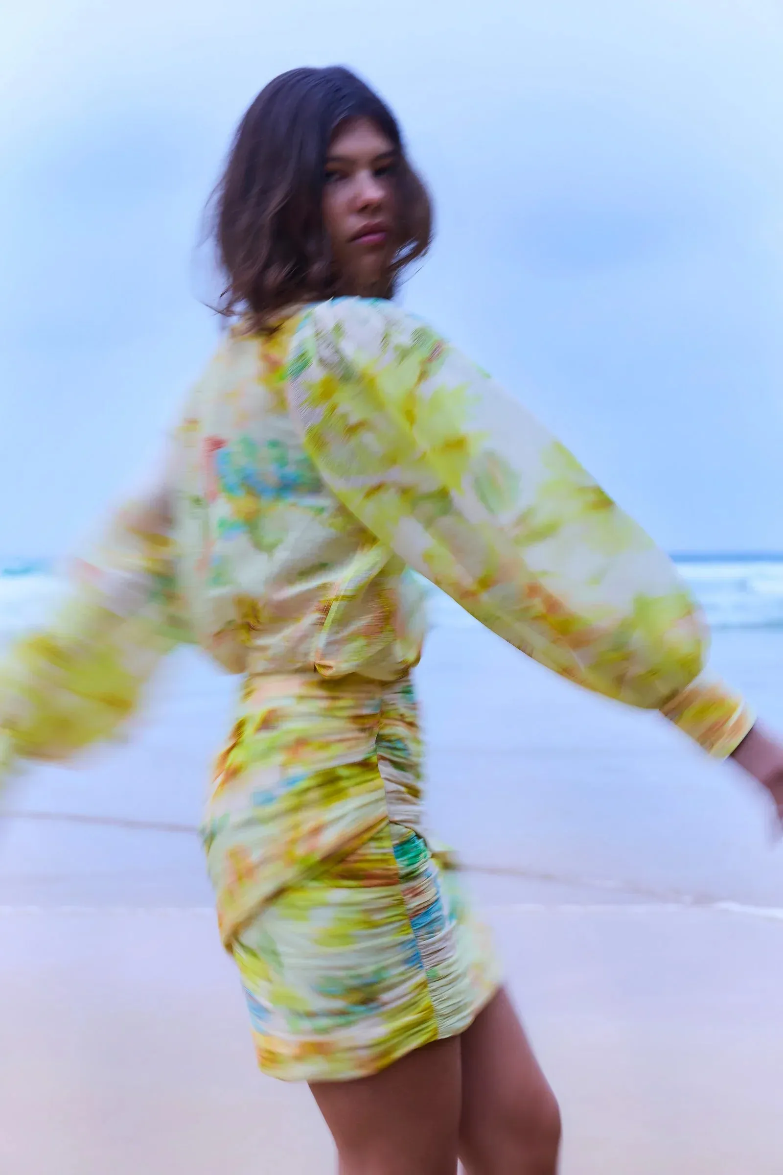 2025 FASHION TRENDS FOR WOMEN ILLUMINATE GATHERED SKIRT  - ZEST - ANTIPODEAN
