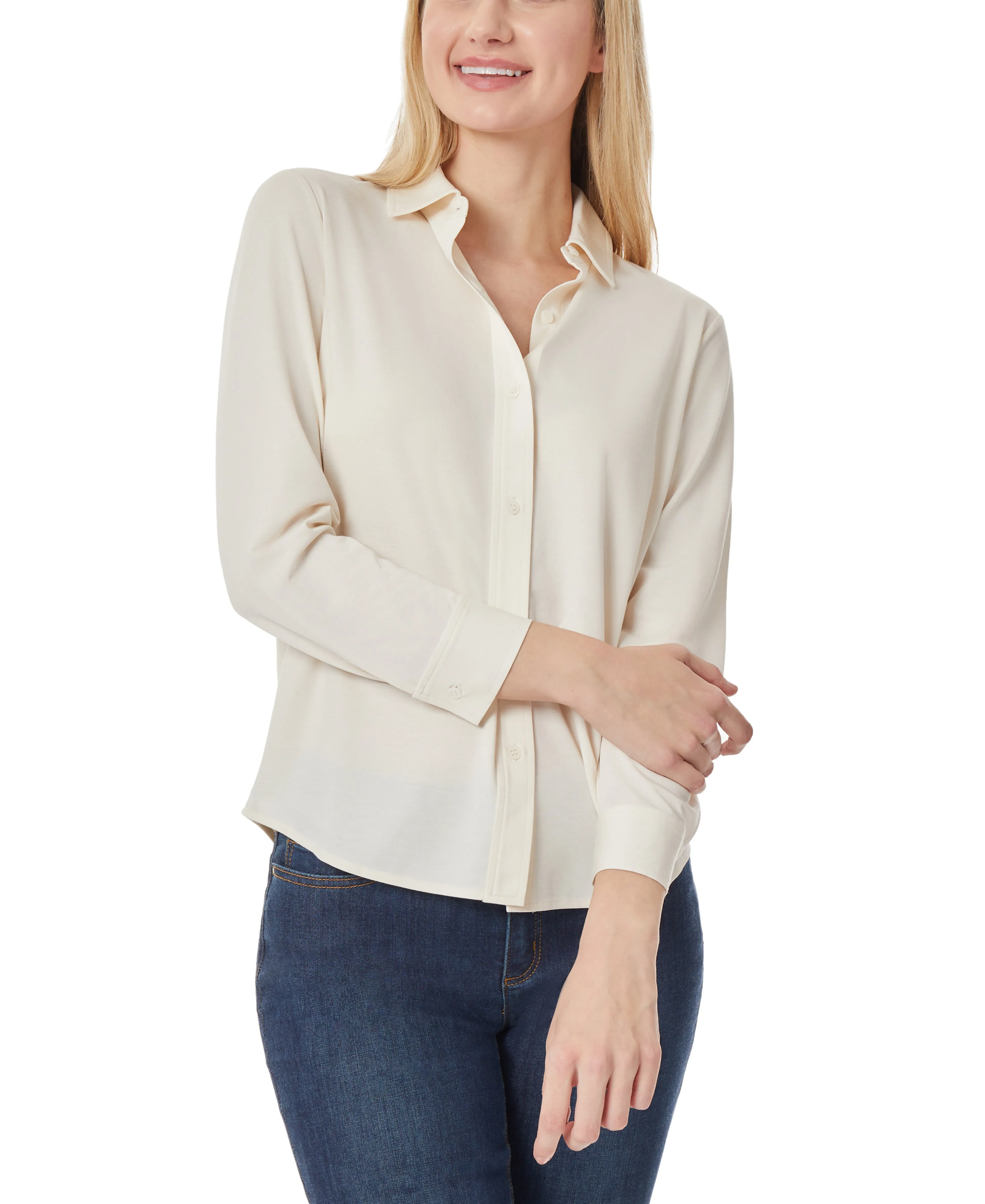 Insta-Worthy Knit Button Down Long Sleeve Blouse  Ends Soon!