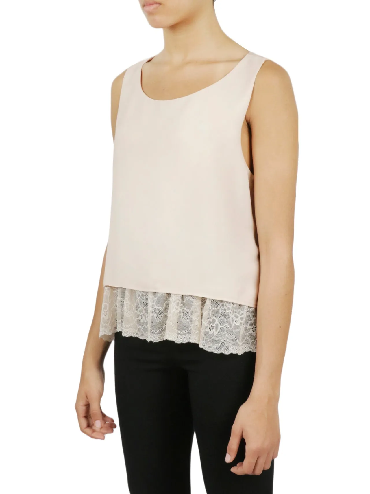 Insta-Worthy Lace Hem Tank  Stylish & Comfortable