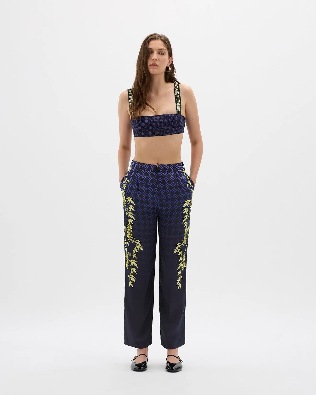 2025 FASHION TRENDS FOR WOMEN JADE VINE PANT - NAVY - MUMA WORLD