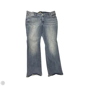 Jeans Boot Cut By Lee In Blue Denim, Size: 22