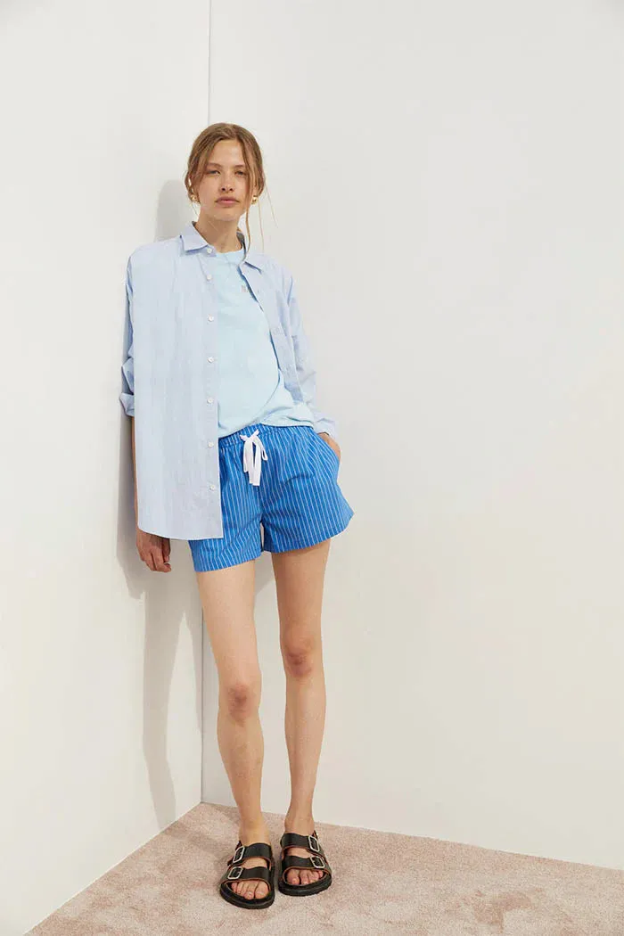 2025 FASHION TRENDS FOR WOMEN JERRY SHORTS - BLUE - BLANCA