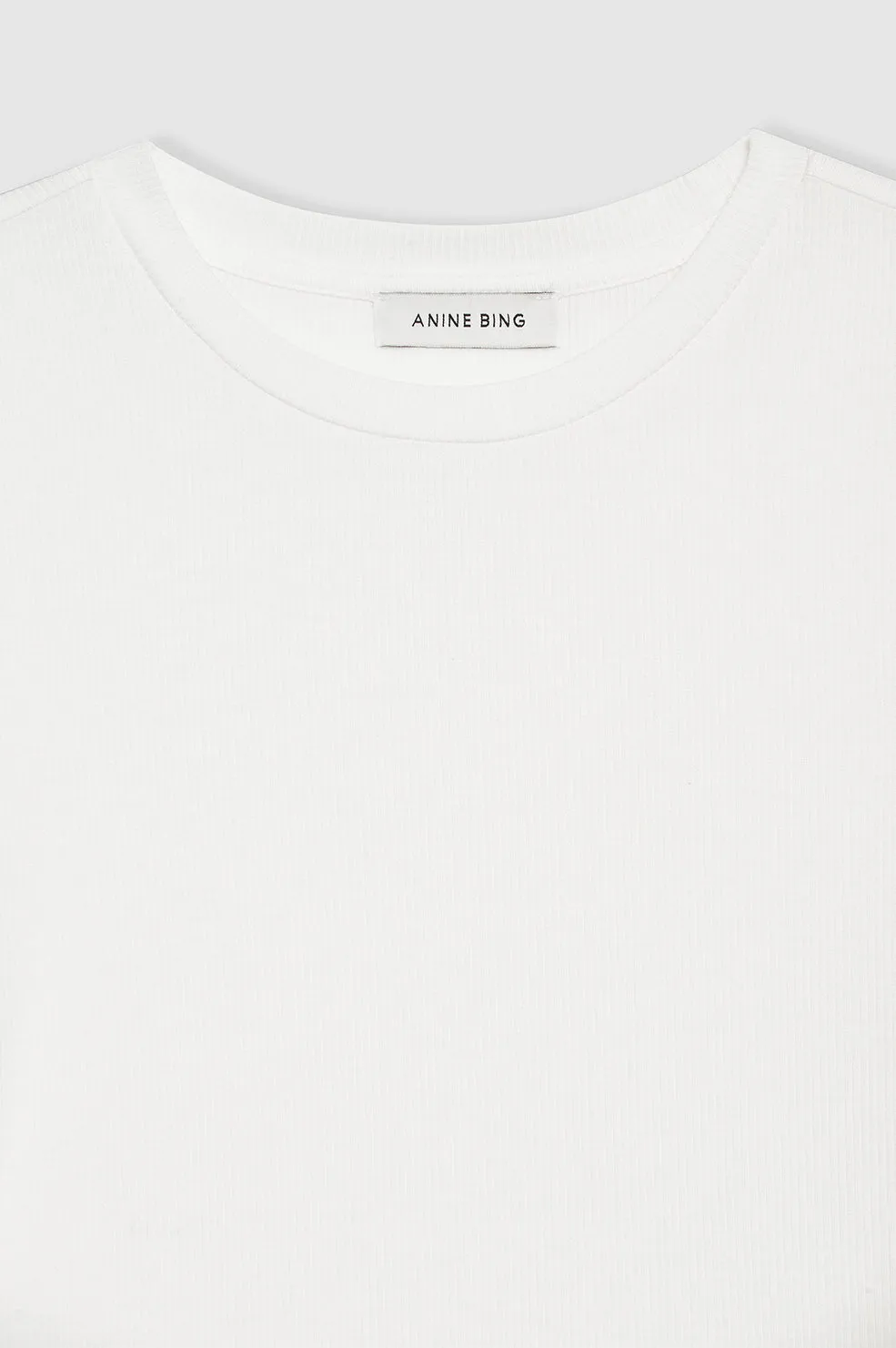 Jo Long Sleeve Tee - Off White -ANINE BING