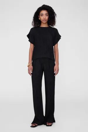 Jollie Top - Black Crinkle -ANINE BING