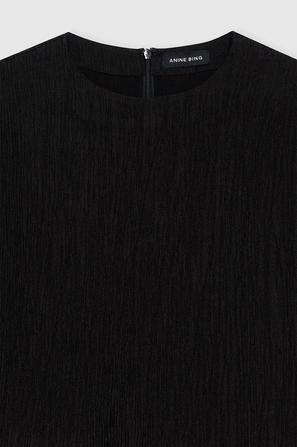 Jollie Top - Black Crinkle -ANINE BING
