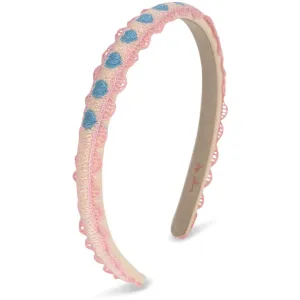 Konges Sljd Buttercream Heart Embroidery Hairbrace